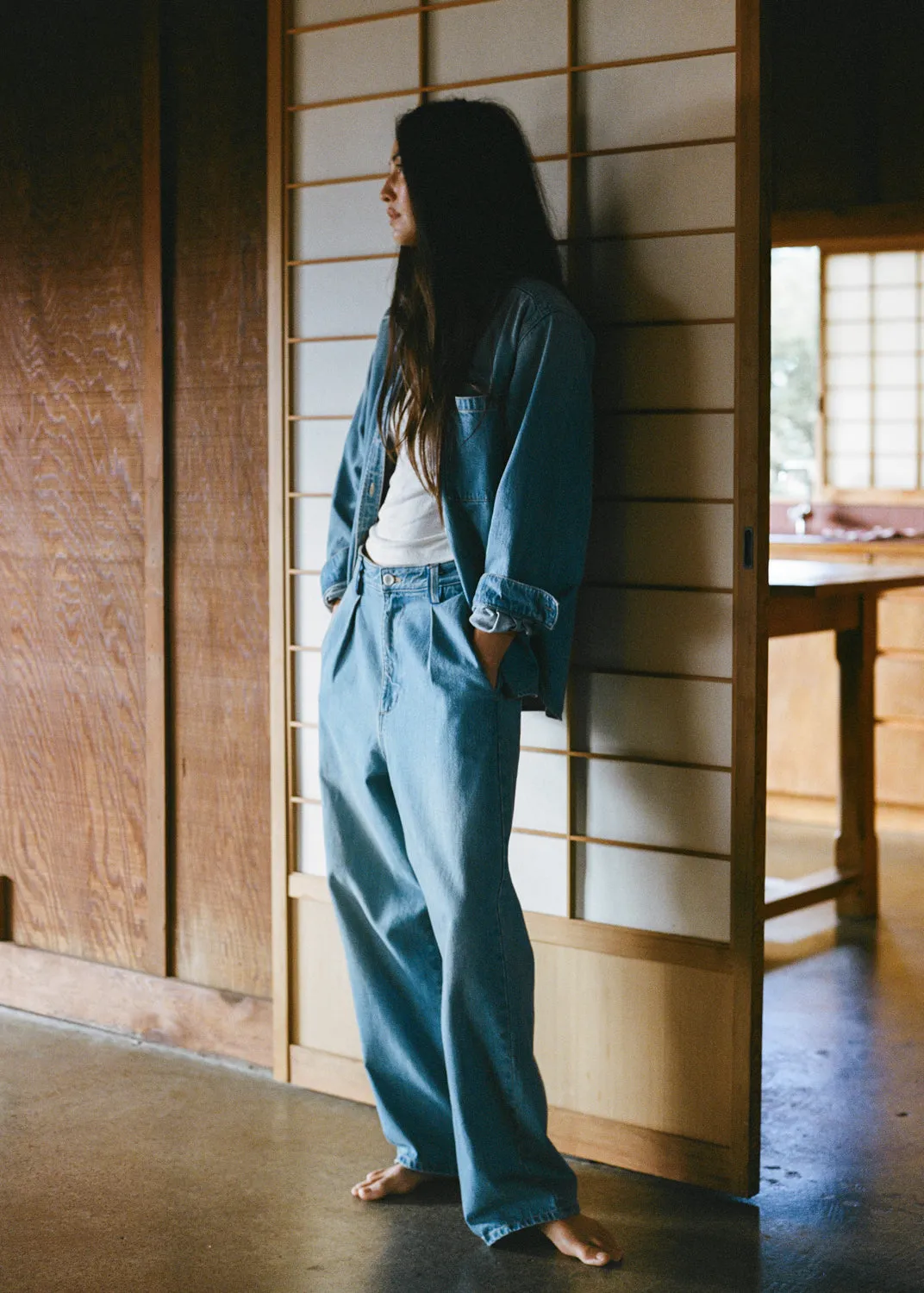 Field Pant, Tencel Denim, Vintage Light sold by Ozma product image thumbnail 2