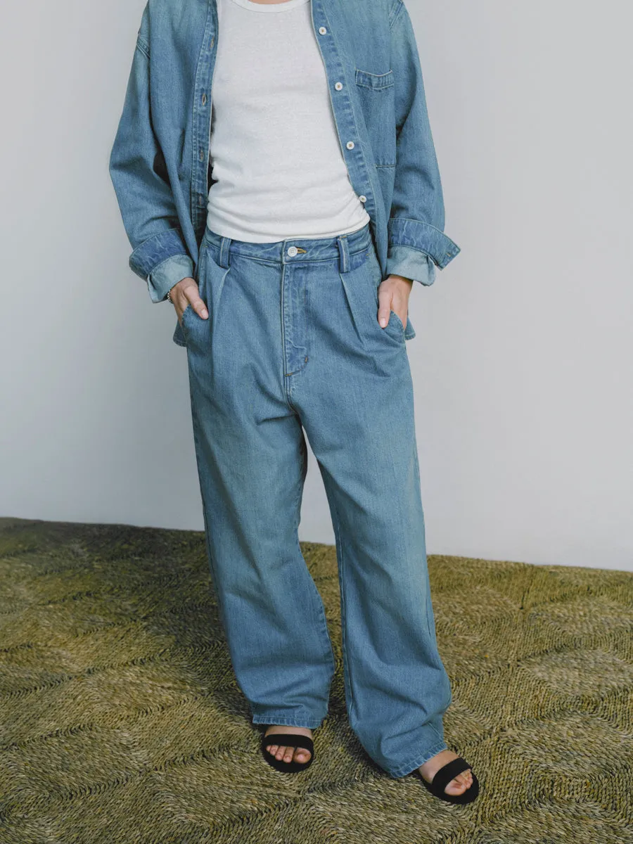 Field Pant, Tencel Denim, Vintage Light sold by Ozma product image thumbnail 5