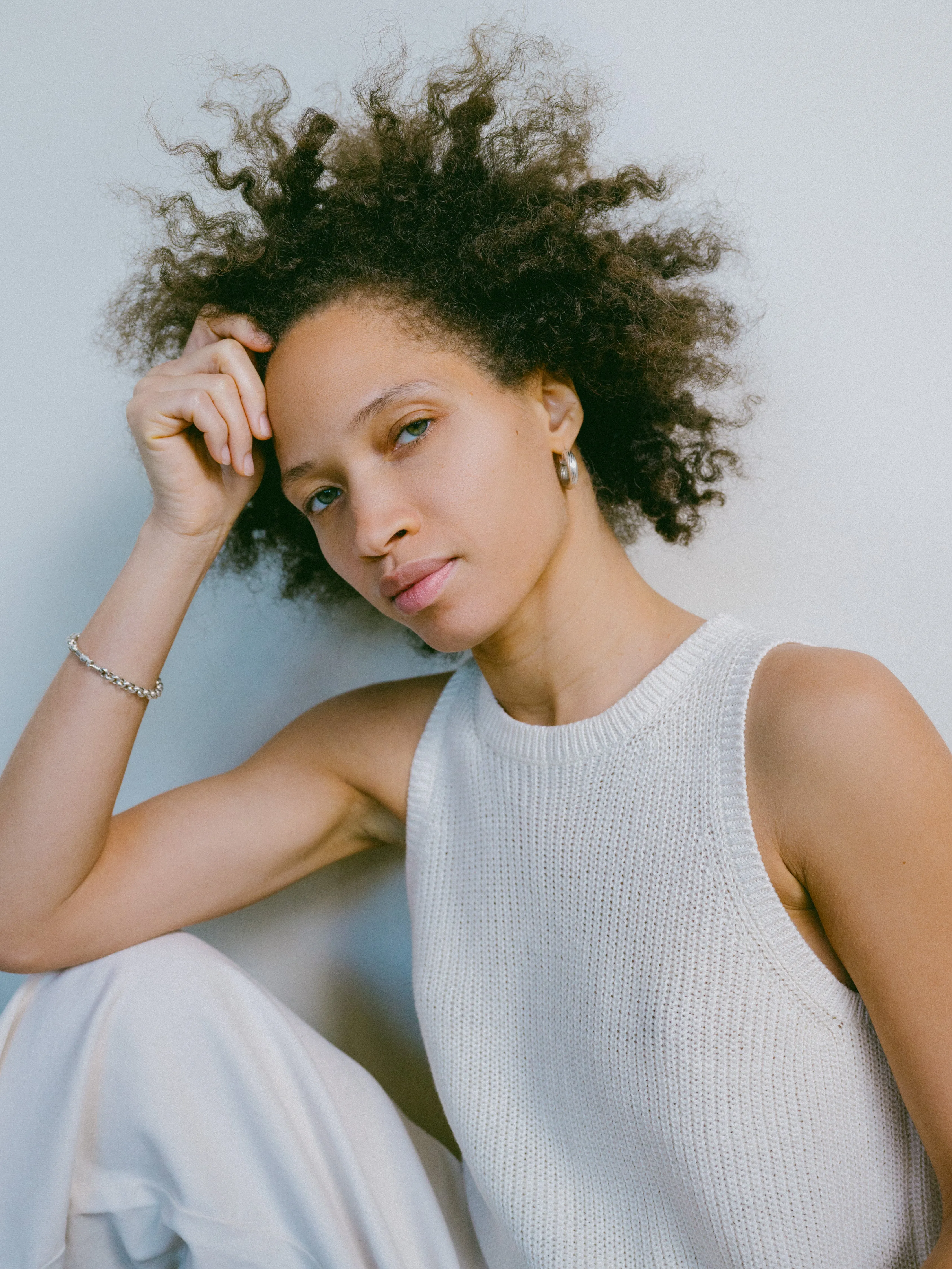 Mona Tank, Organic Cotton, Ecru sold by Ozma product image thumbnail 2