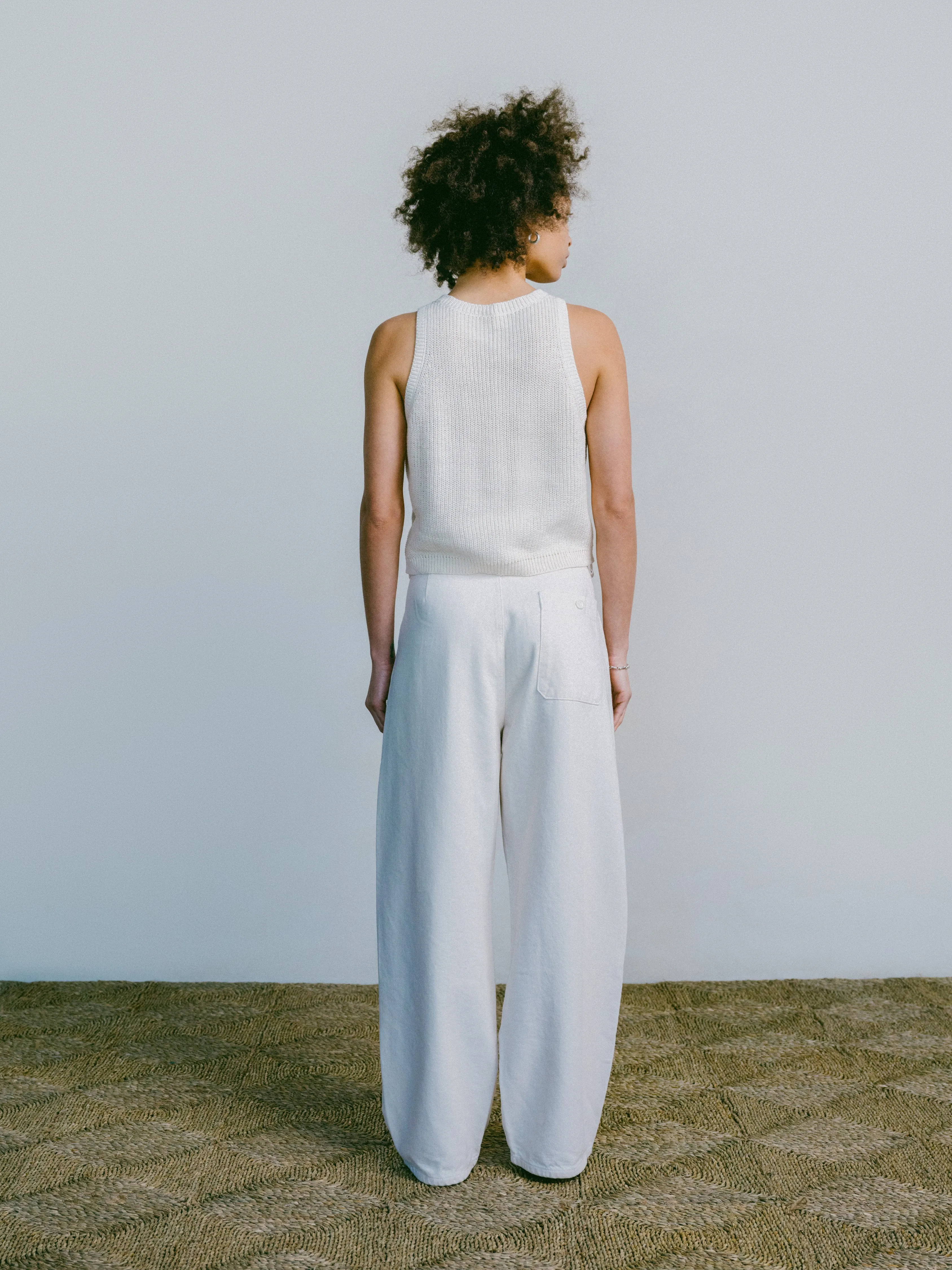 Mona Tank, Organic Cotton, Ecru sold by Ozma product image thumbnail 4