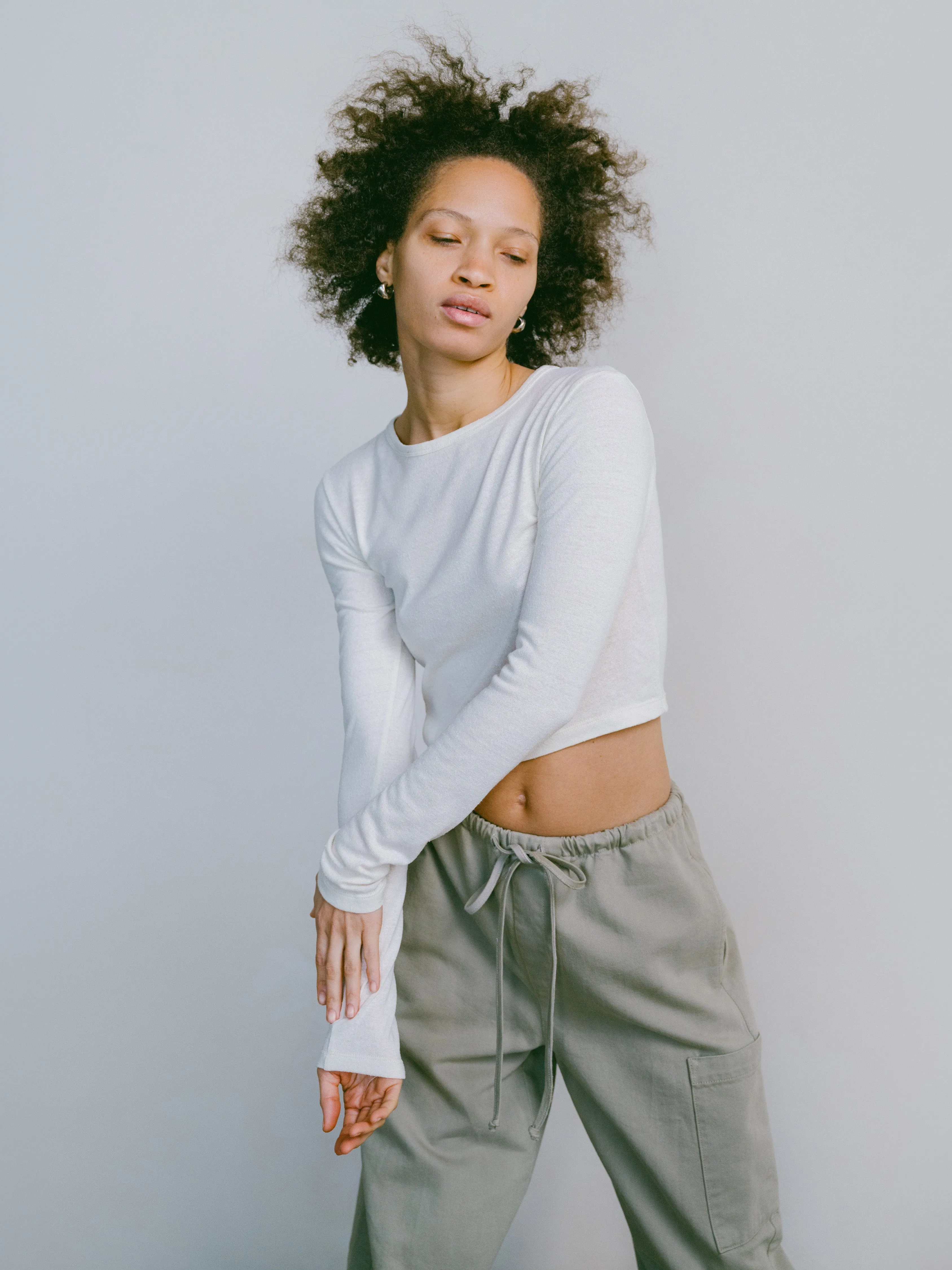 Lia Top, Regen Silk Noil Jersey, Natural sold by Ozma product image thumbnail 2