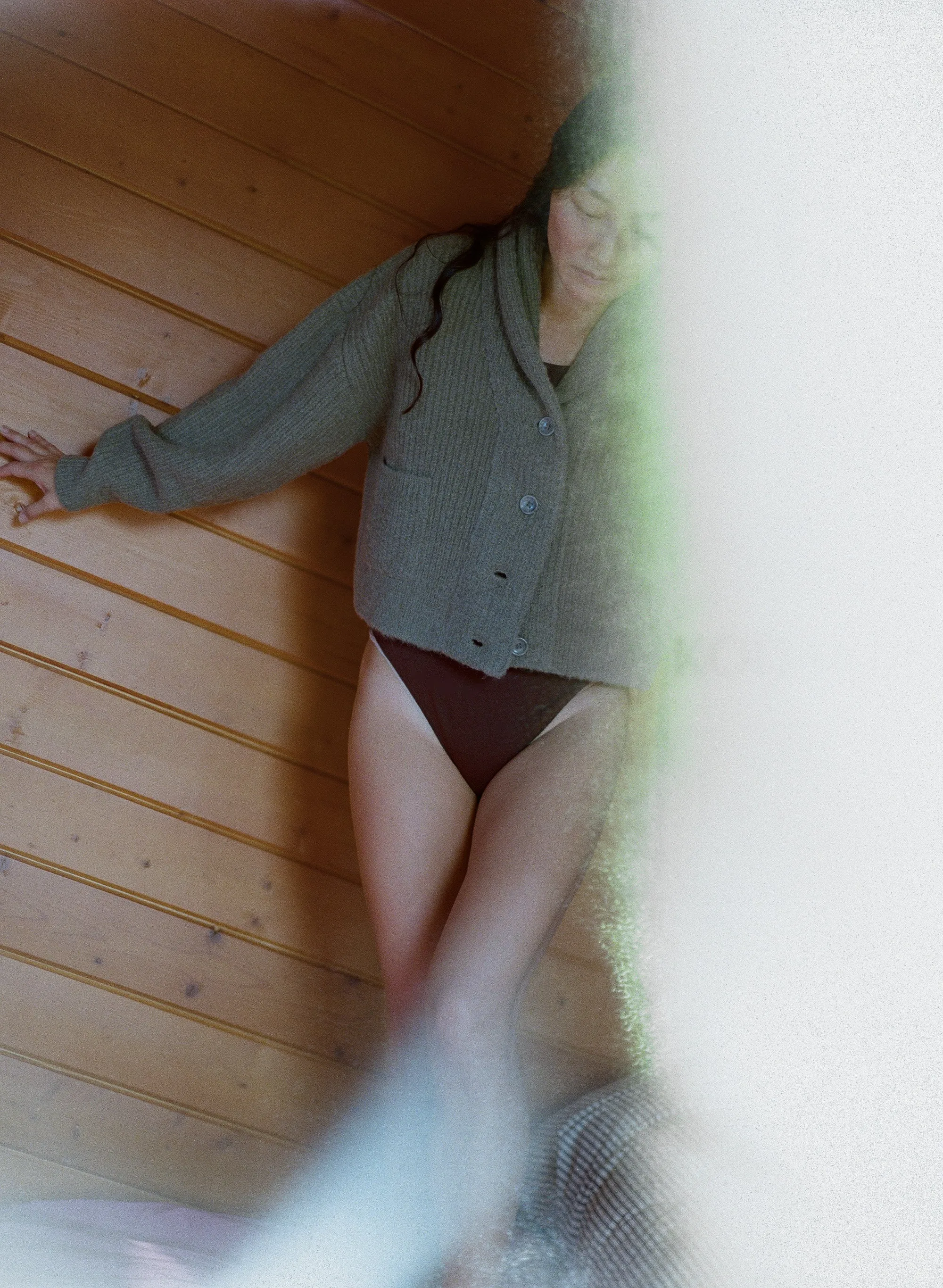 Sloan Cardigan, Alpaca Blend, Moss sold by Ozma product image thumbnail 4