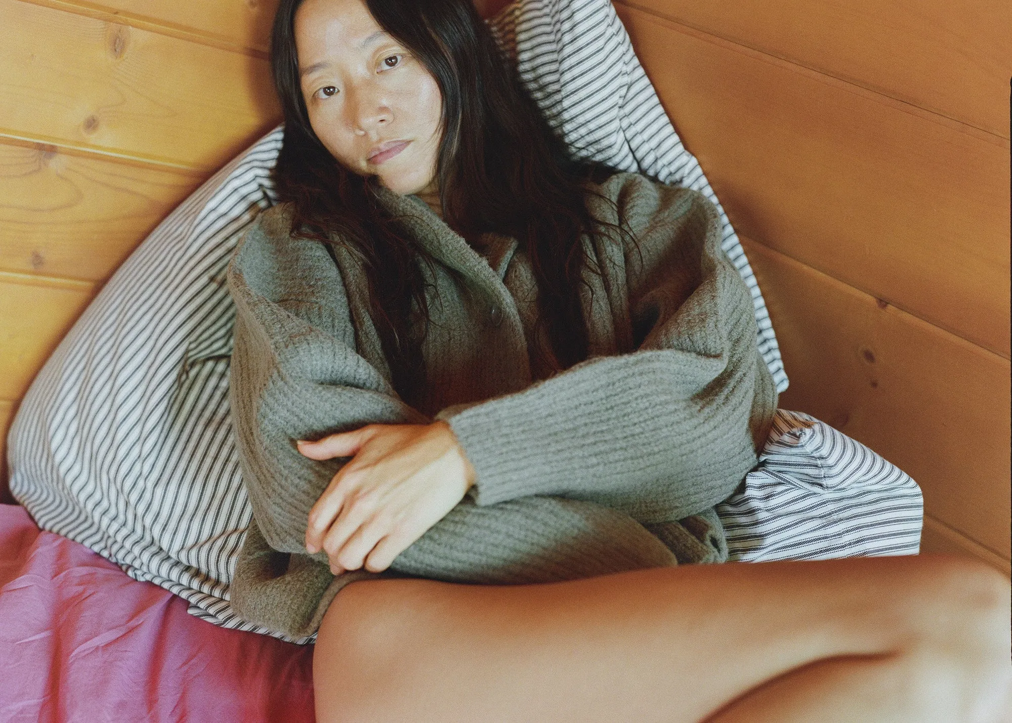 Sloan Cardigan, Alpaca Blend, Moss sold by Ozma product image thumbnail 3