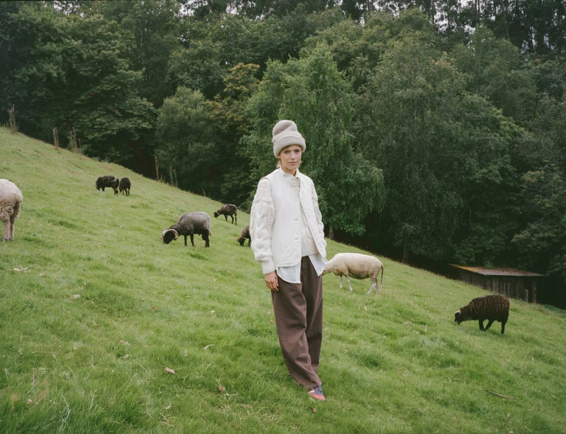 Quilted Vest, Regen Silk Noil, Natural sold by Ozma product image thumbnail 4