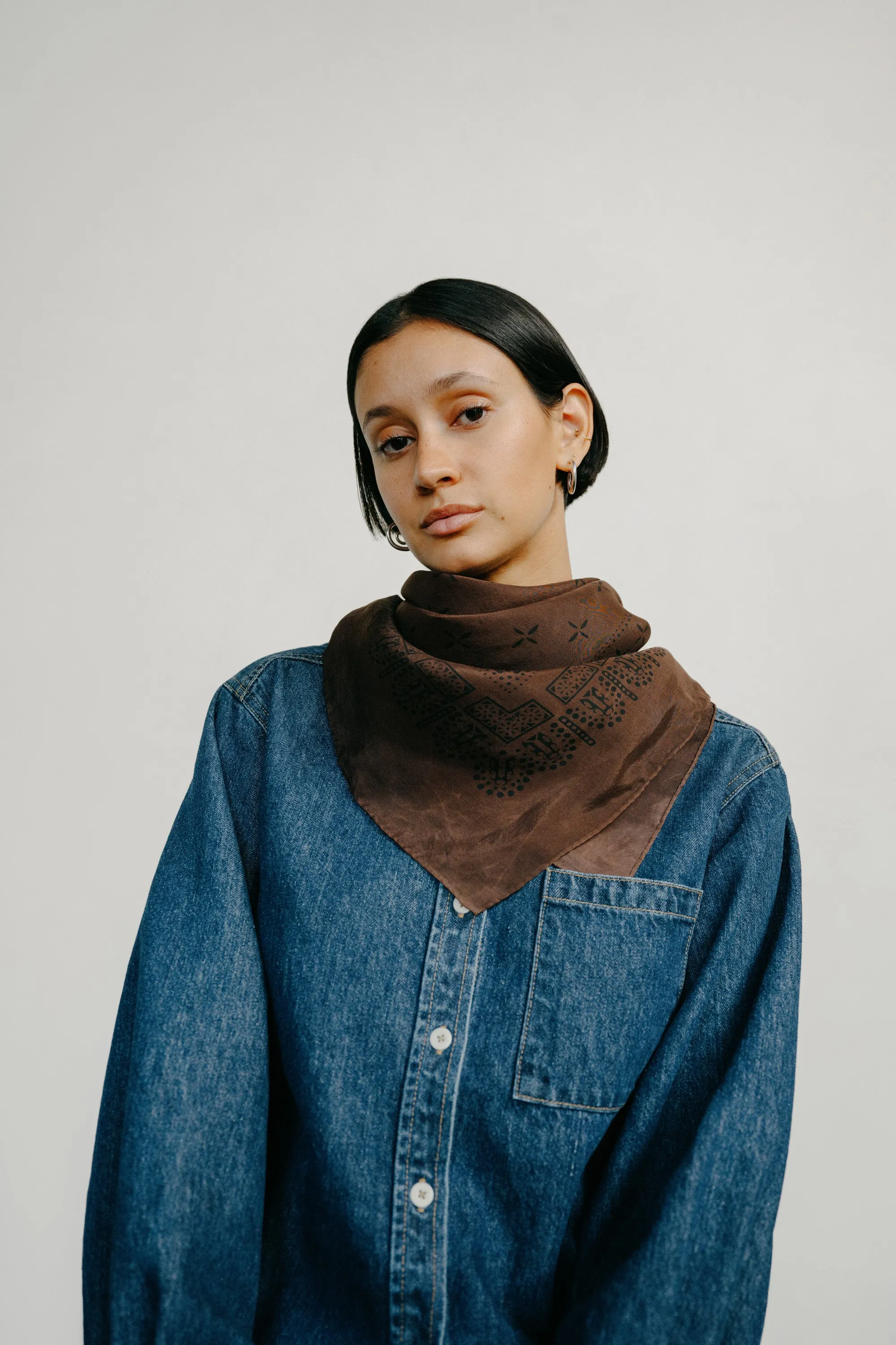 1930s Bandana, Regen Silk, Manzanita sold by Ozma product image thumbnail 2