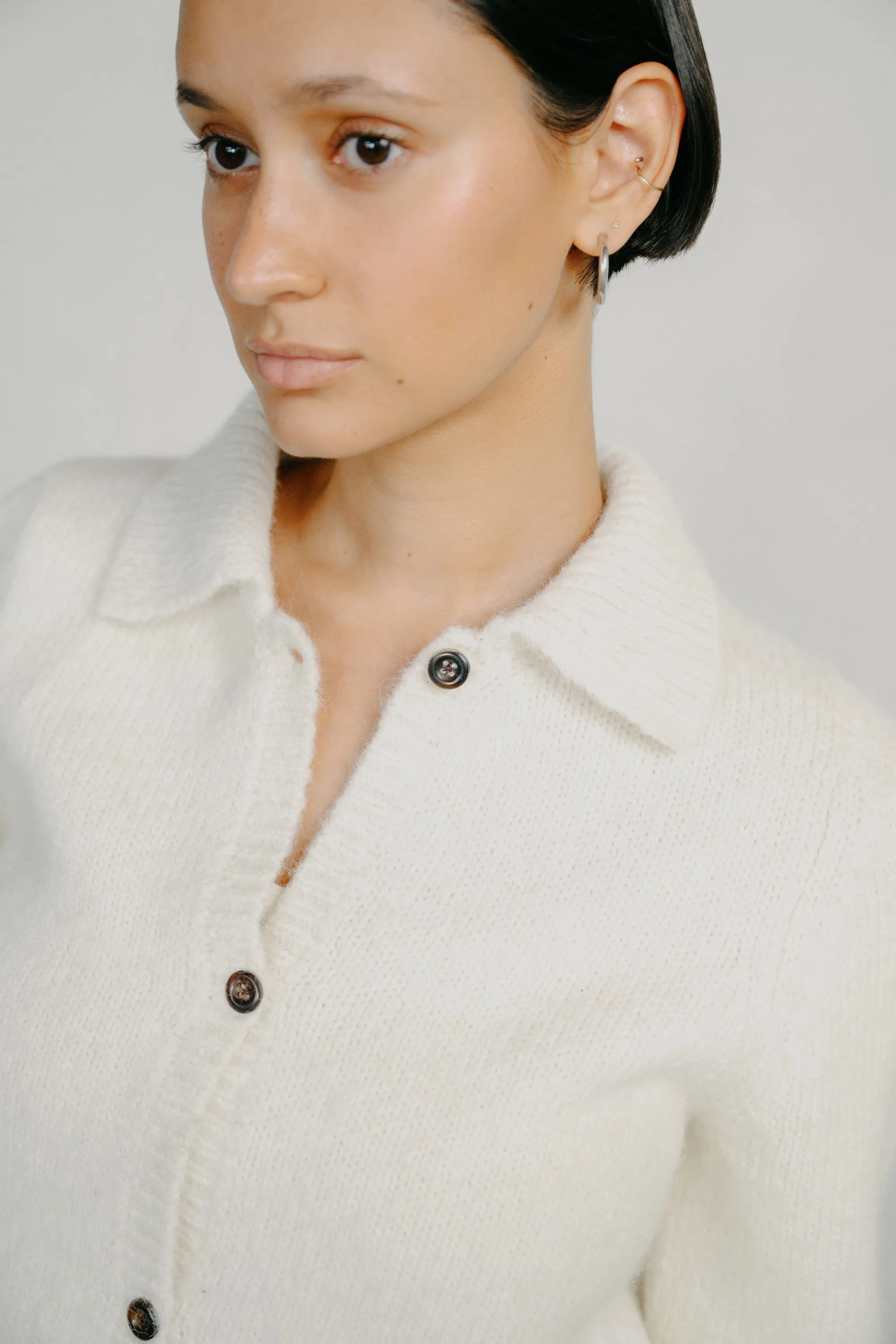 Penny Cardigan, Alpaca Blend, Cream sold by Ozma product image thumbnail 3