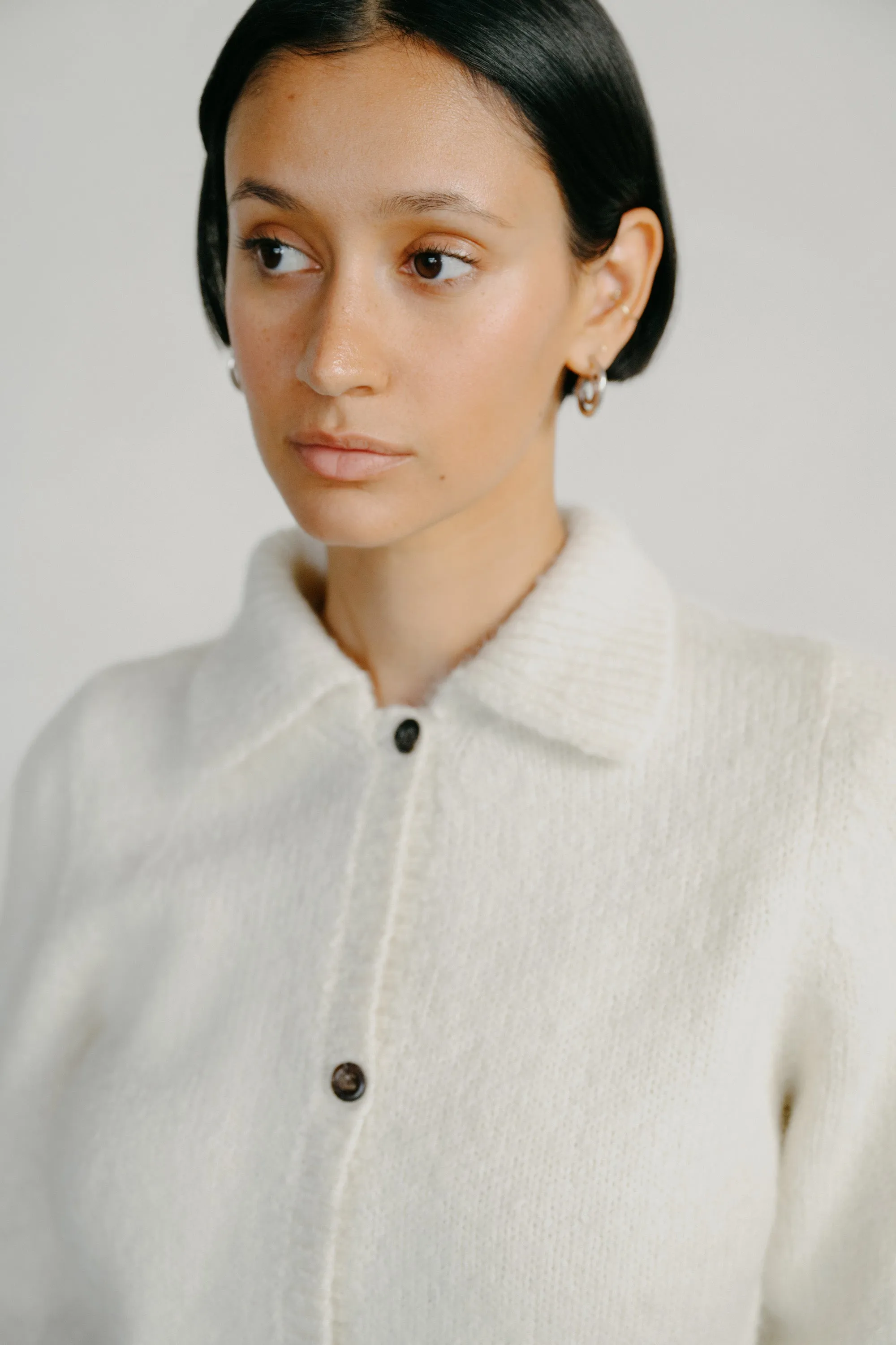 Penny Cardigan, Alpaca Blend, Cream sold by Ozma product image thumbnail 2