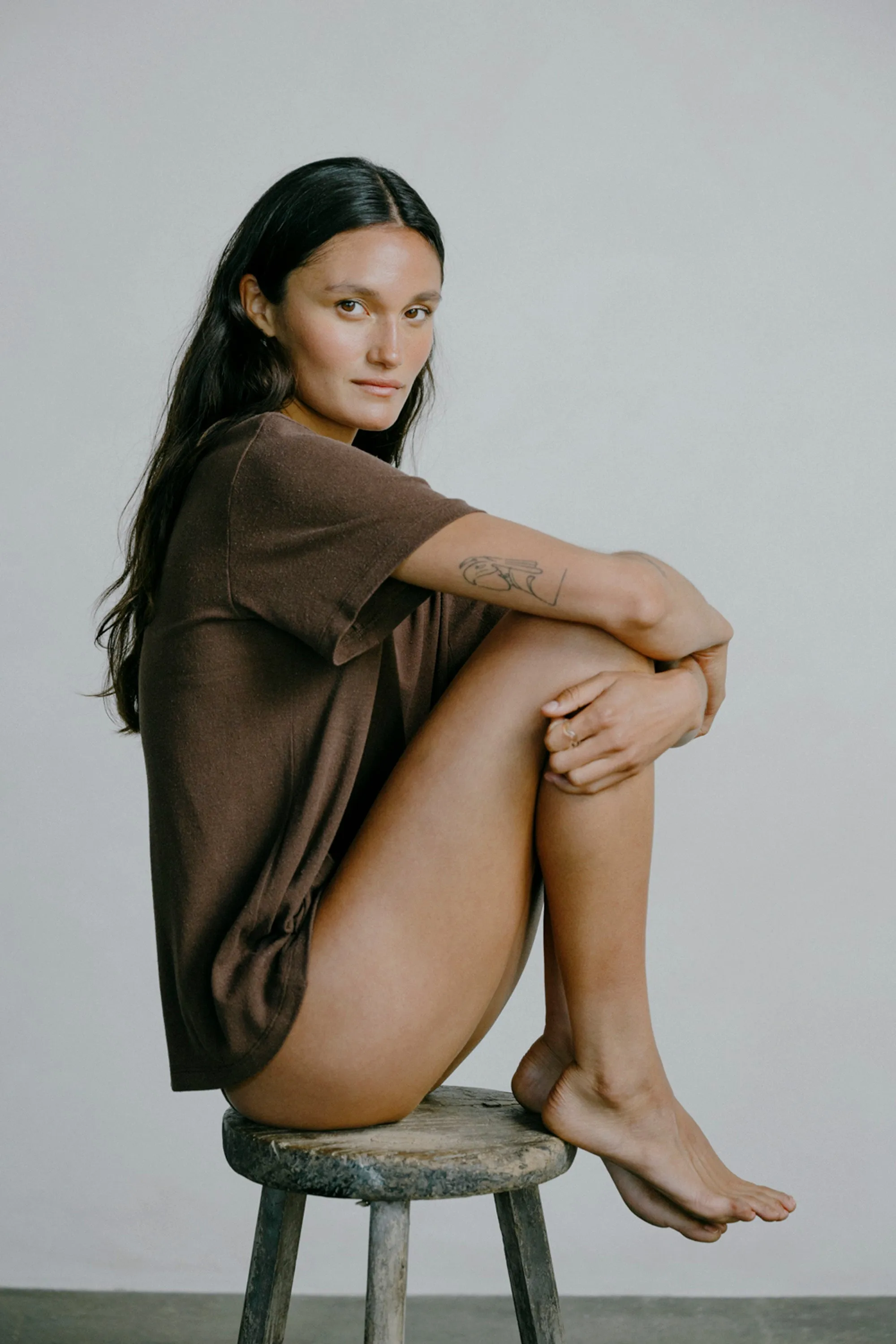 Big Tee, Regen Silk Noil Jersey, Manzanita sold by Ozma product image thumbnail 4