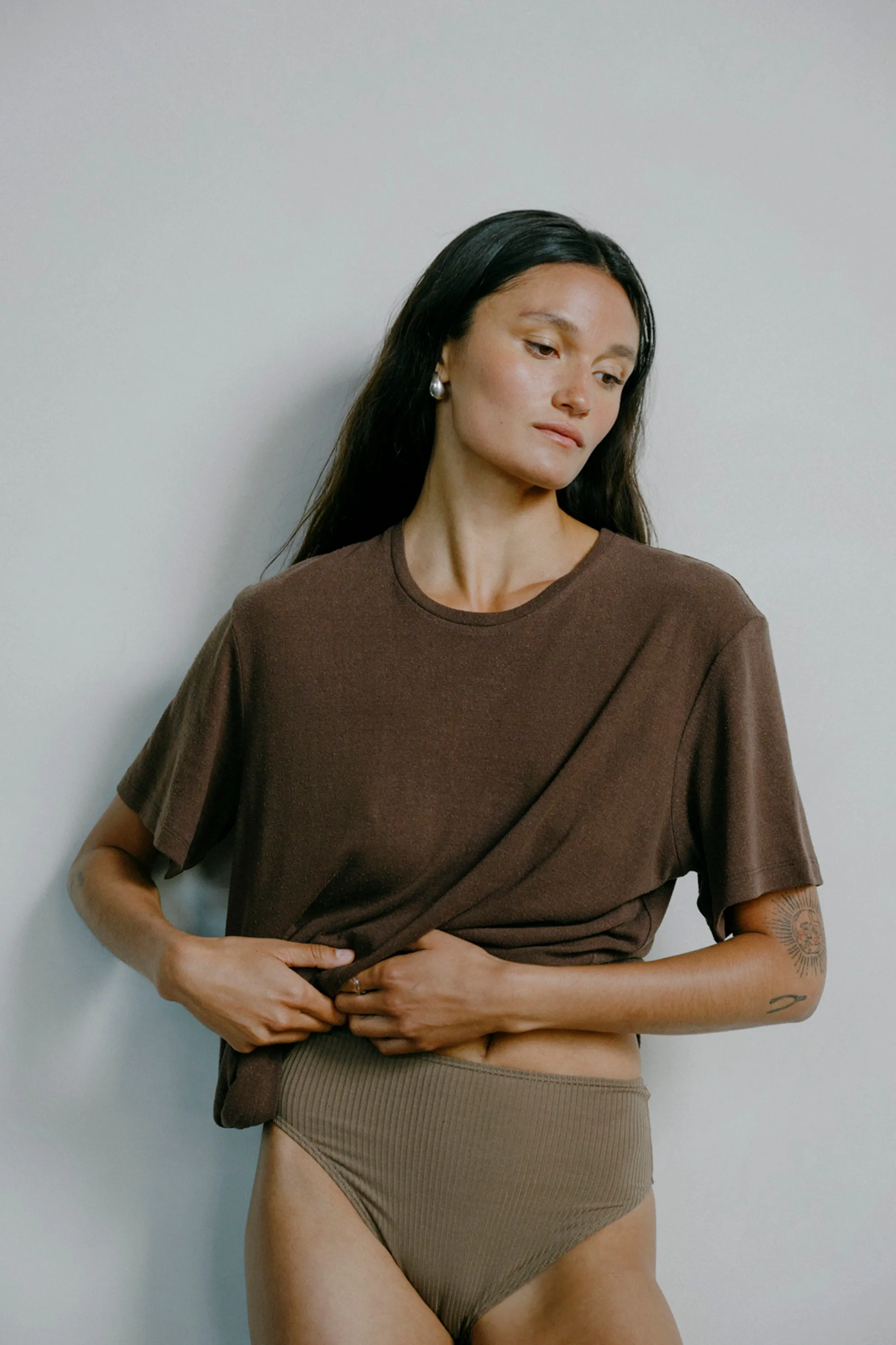 Big Tee, Regen Silk Noil Jersey, Manzanita sold by Ozma product image thumbnail 5