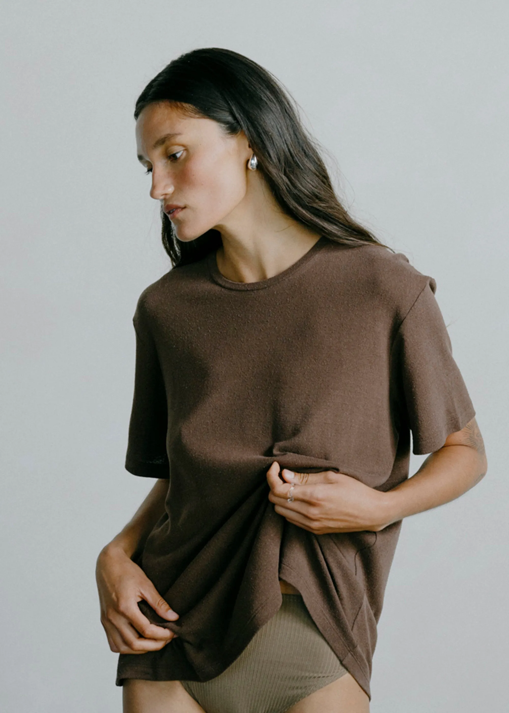 Big Tee, Regen Silk Noil Jersey, Manzanita sold by Ozma product image thumbnail 2