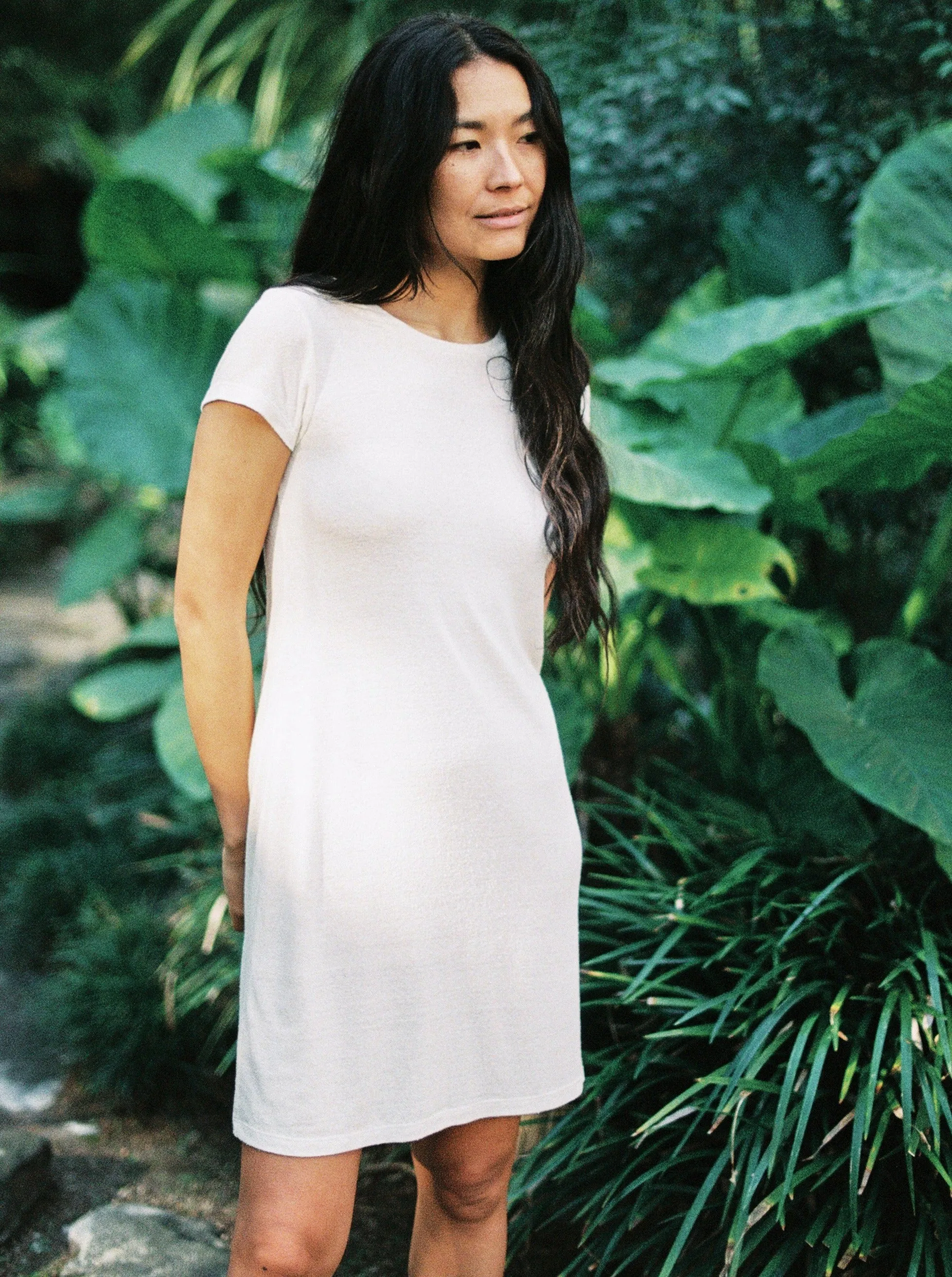 Mini Dress, Regen Silk Noil Jersey, Natural sold by Ozma product image thumbnail 2