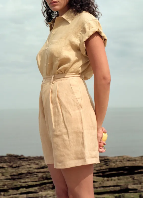 Pfeiffer Short, Laundered Linen, Hay sold by Ozma