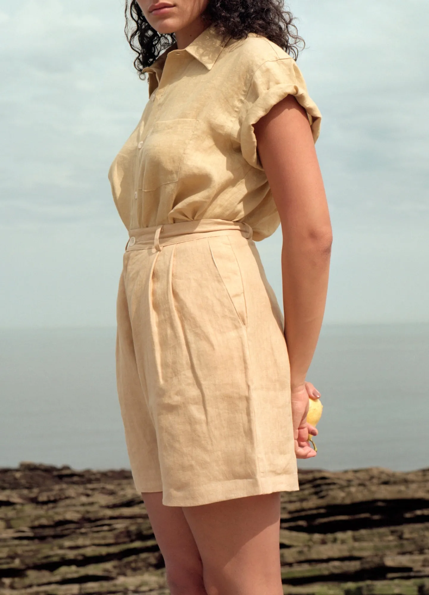 Pfeiffer Short, Laundered Linen, Hay sold by Ozma