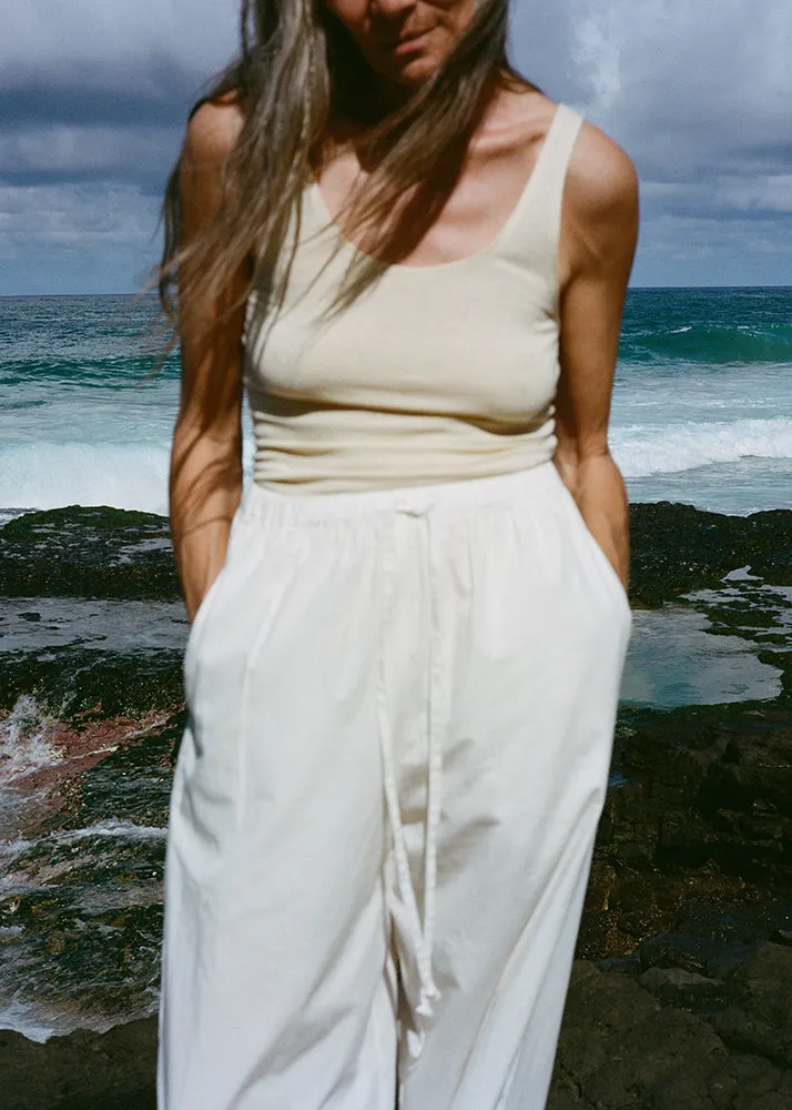 All Day Pant, Organic Cotton Poplin, Natural sold by Ozma product image thumbnail 2