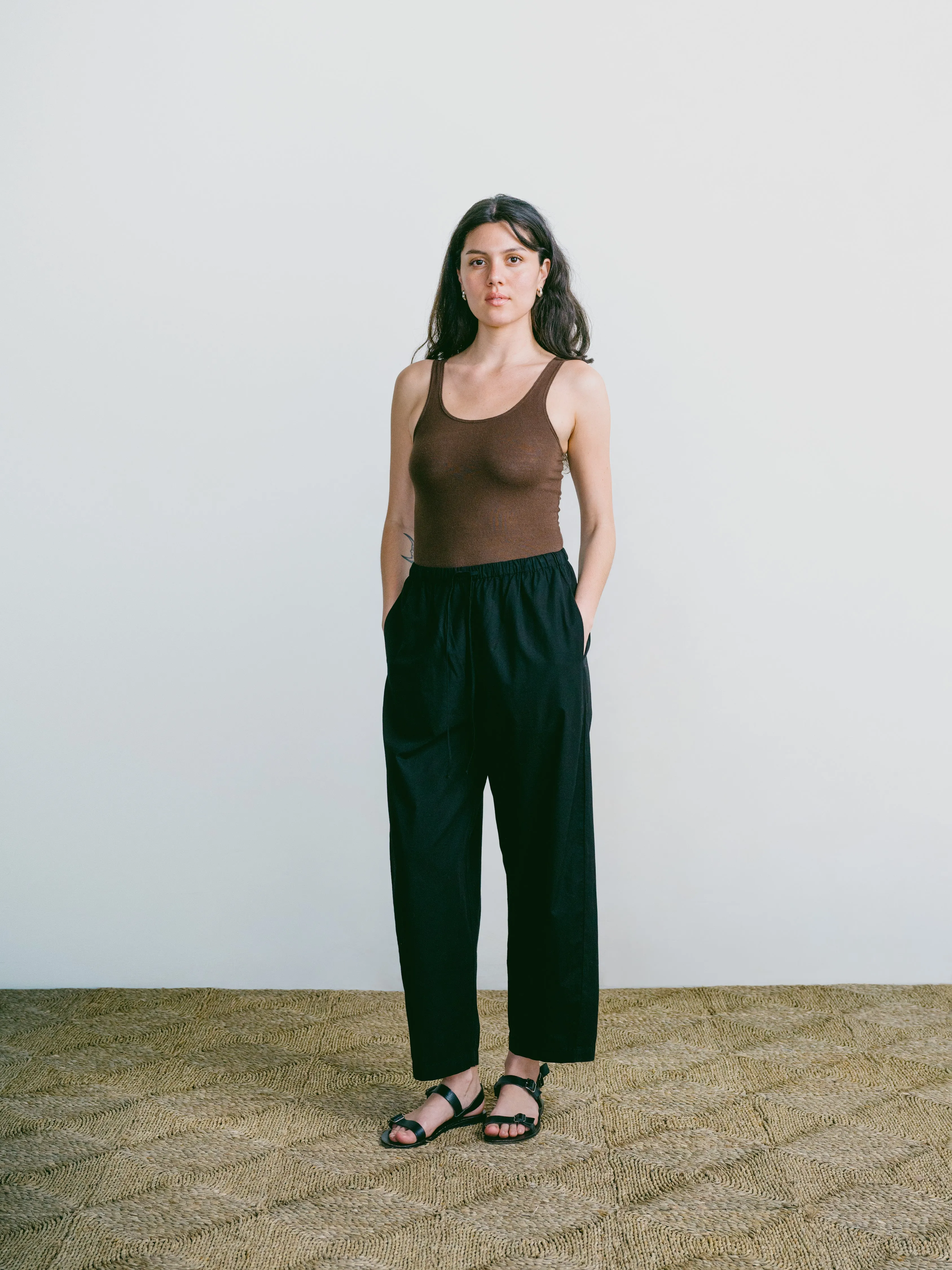 All Day Pant, Organic Cotton Poplin, Black sold by Ozma product image thumbnail 2