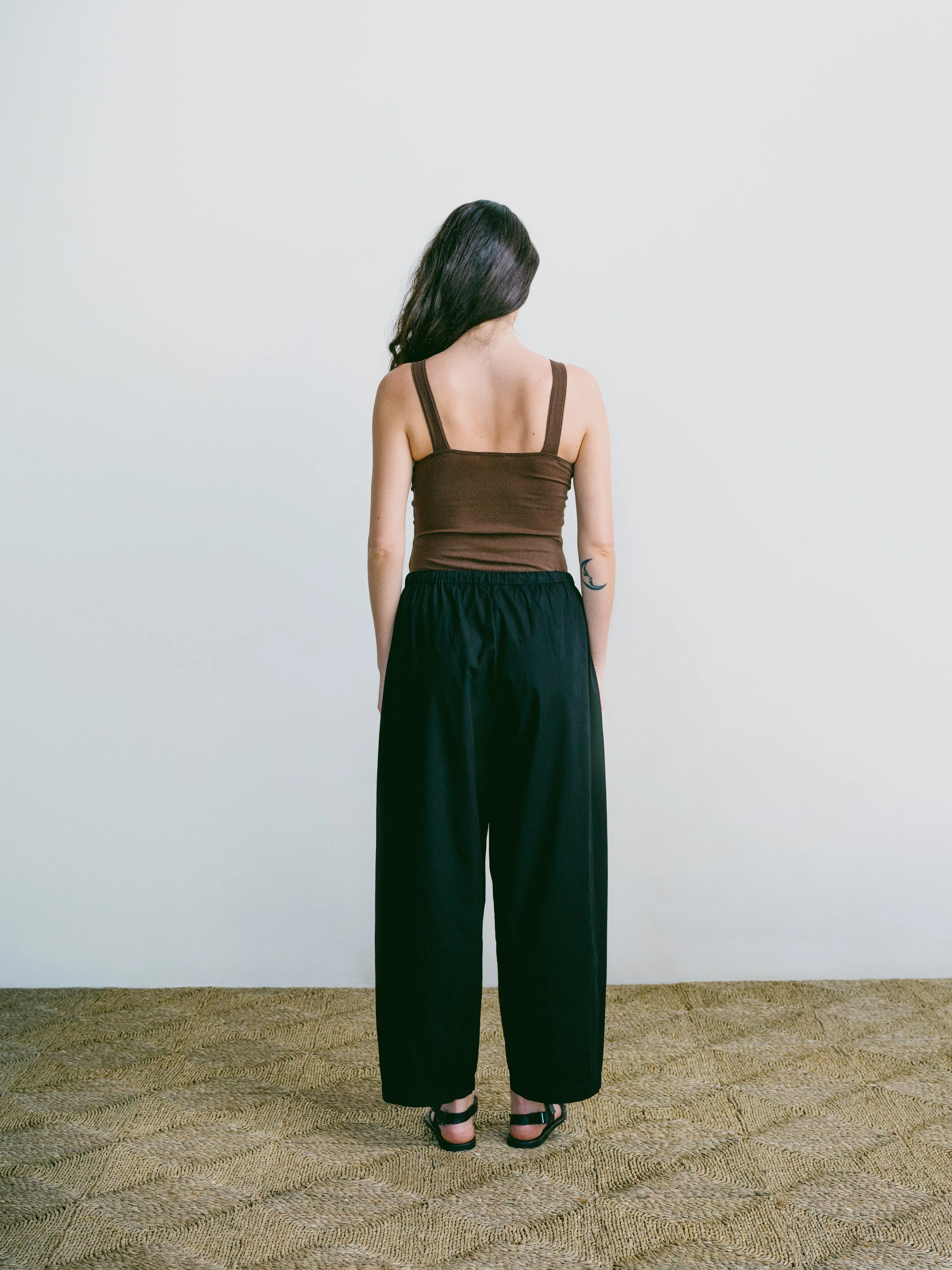 All Day Pant, Organic Cotton Poplin, Black sold by Ozma product image thumbnail 3