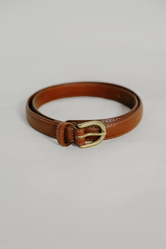 Classic Belt, Leather, Brown sold by Ozma