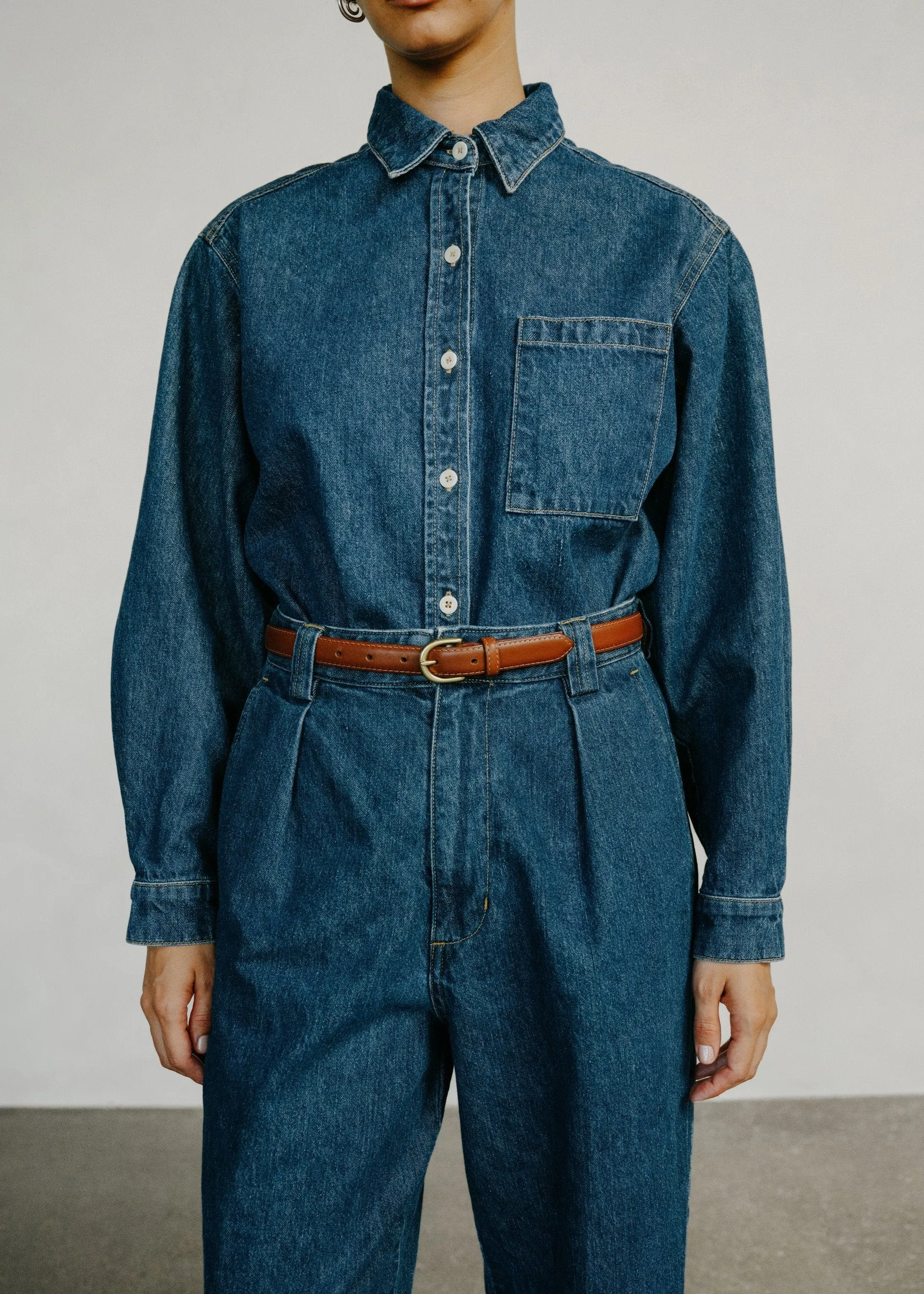 Classic Belt, Leather, Brown sold by Ozma product image thumbnail 2