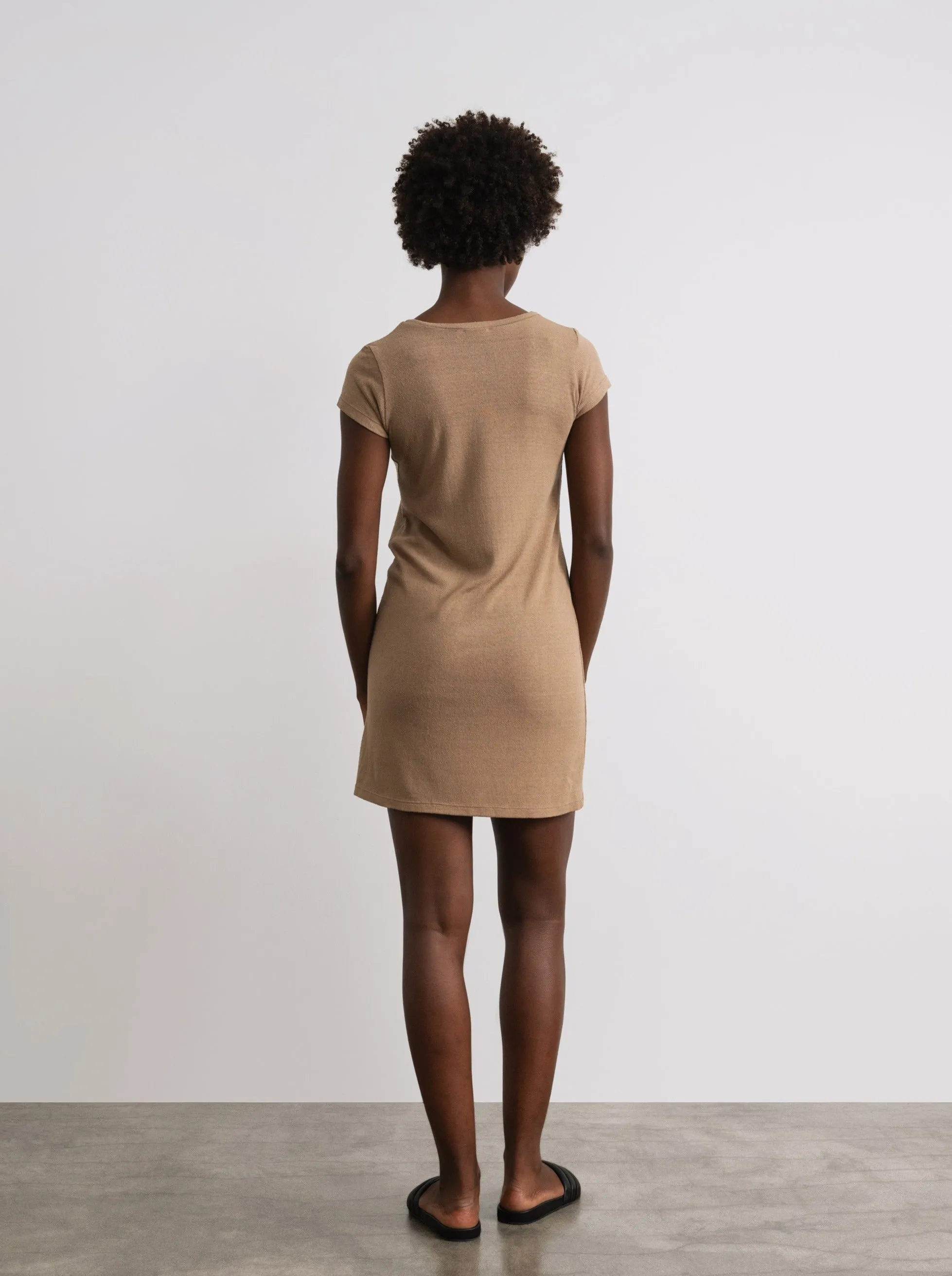 Mini Dress, Regen Silk Noil Jersey, Tea sold by Ozma product image thumbnail 2