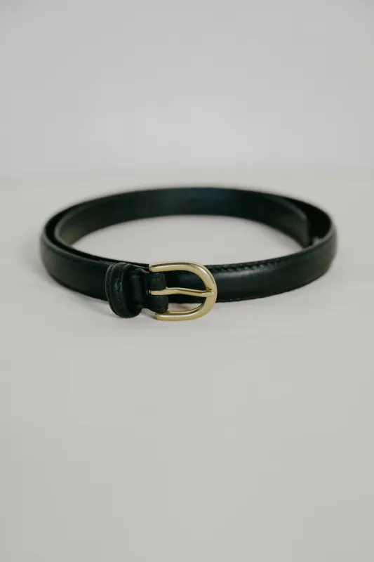 Classic Belt, Leather, Black sold by Ozma