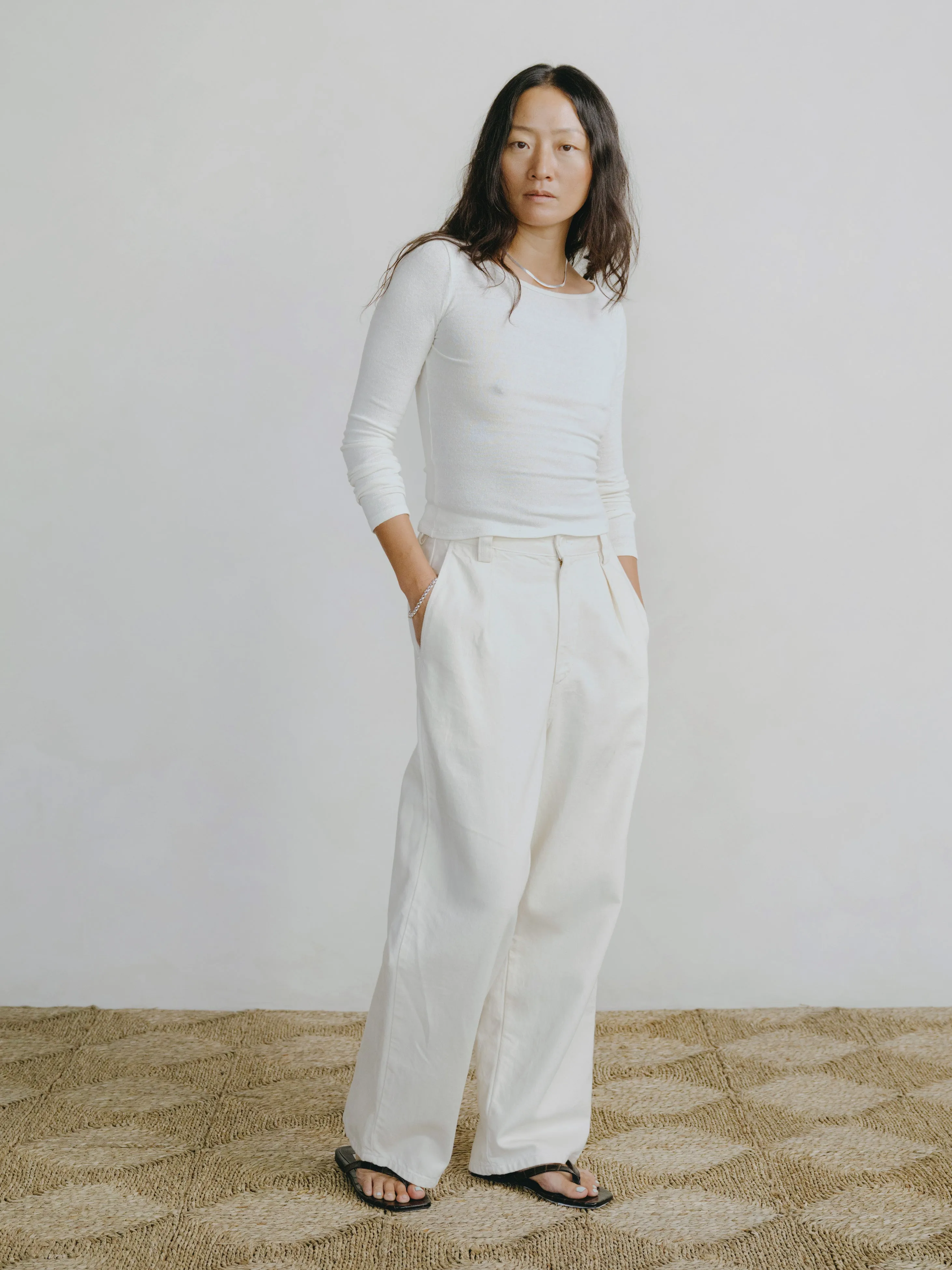 Field Pant, Tencel Bull Denim, Putty sold by Ozma product image thumbnail 2
