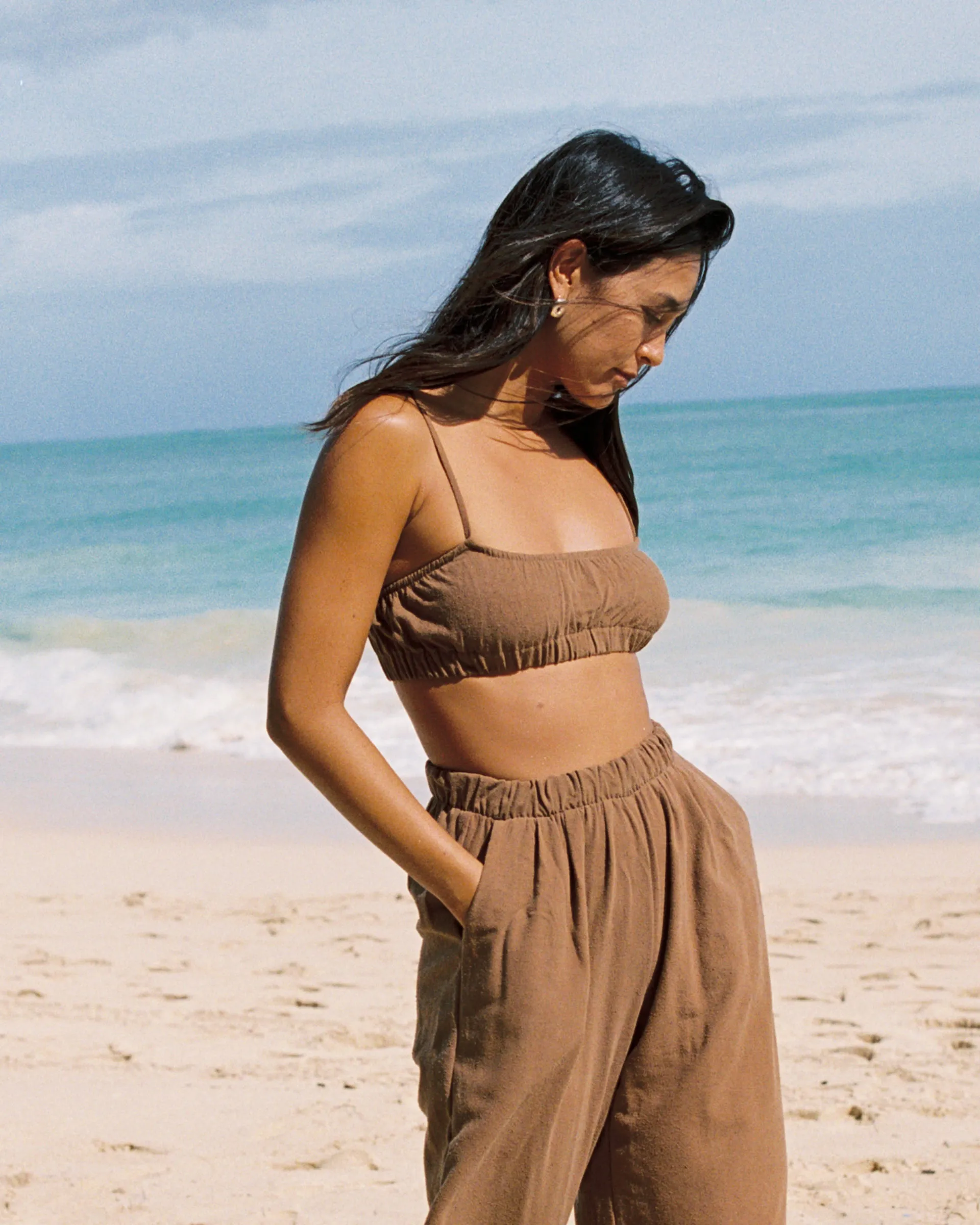 House Top, Regen Silk Noil, Umber sold by Ozma product image thumbnail 4