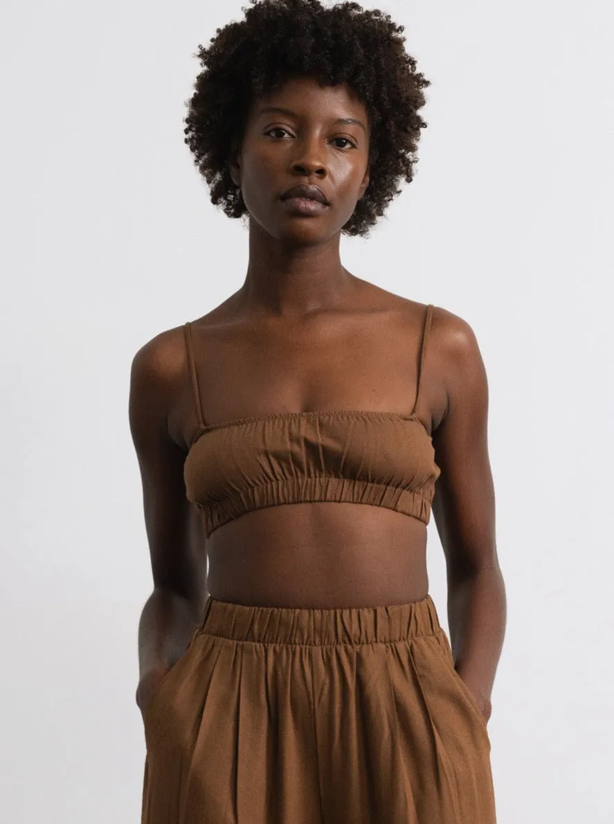 House Top, Regen Silk Noil, Umber sold by Ozma