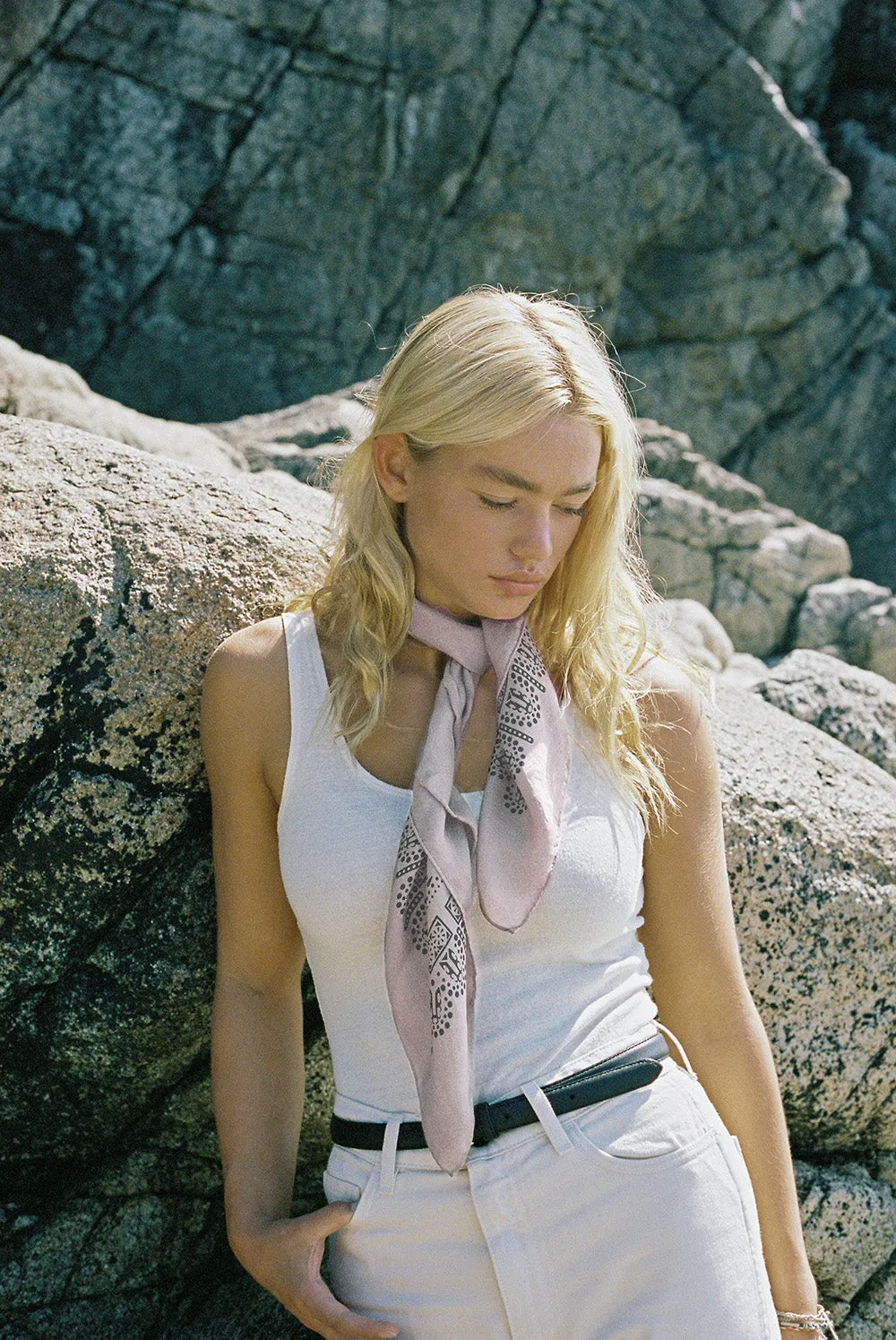 The OZMA Sisterhood Bandana, Regen Silk, Blush sold by Ozma product image thumbnail 2