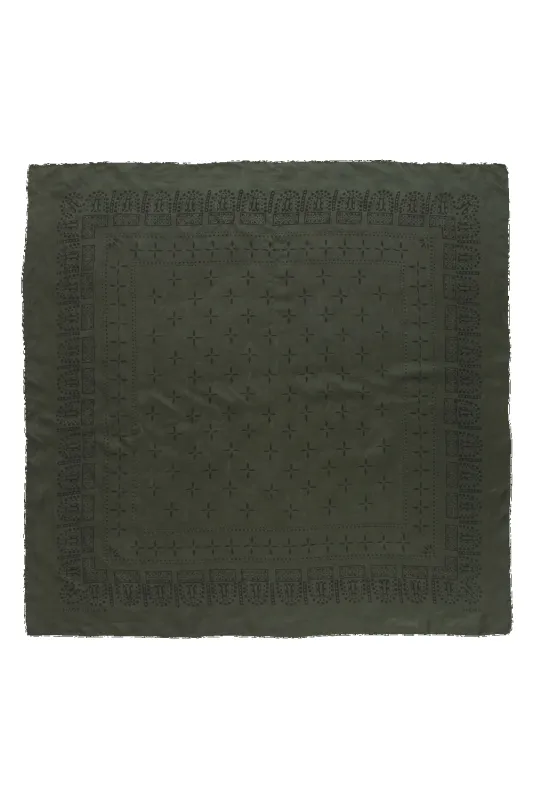 1930s Bandana, Regen Silk, Kelp sold by Ozma