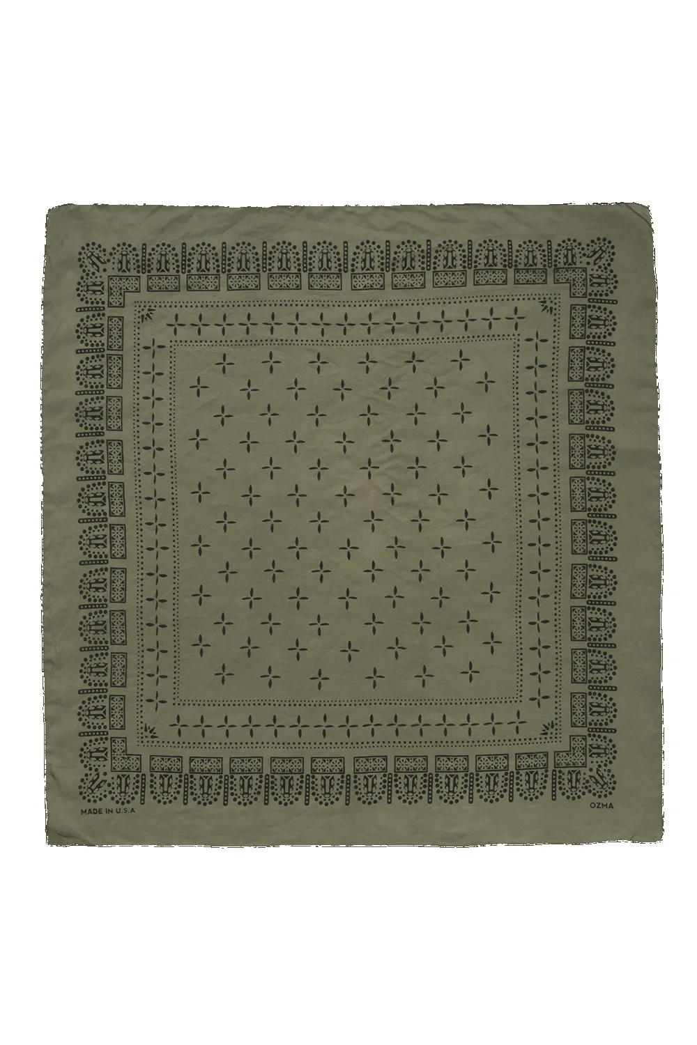 1930s Bandana, Regen Silk, Avocado sold by Ozma