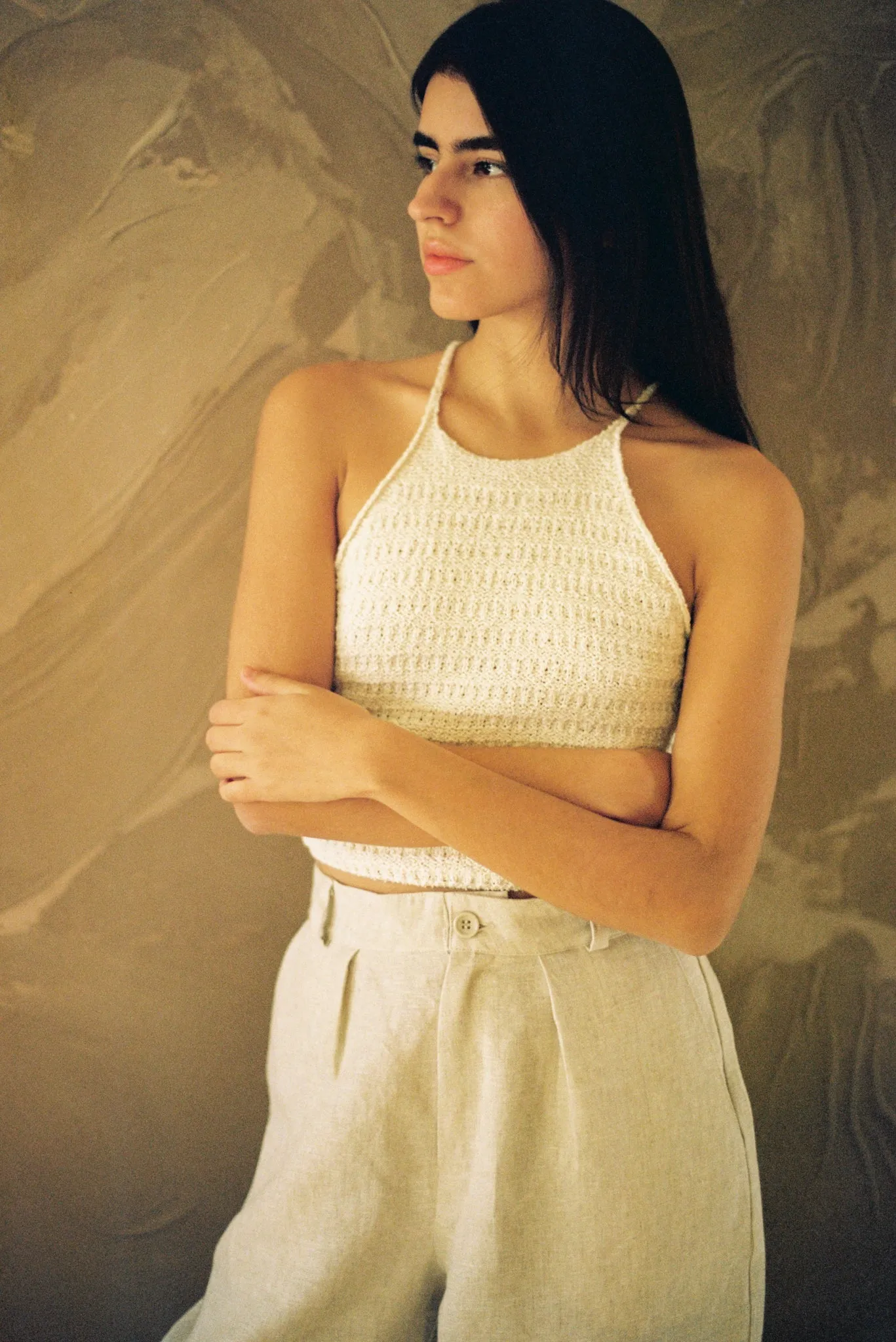 (Imperfect) Linen Trouser, Laundered Linen, Oatmeal sold by Ozma product image thumbnail 2