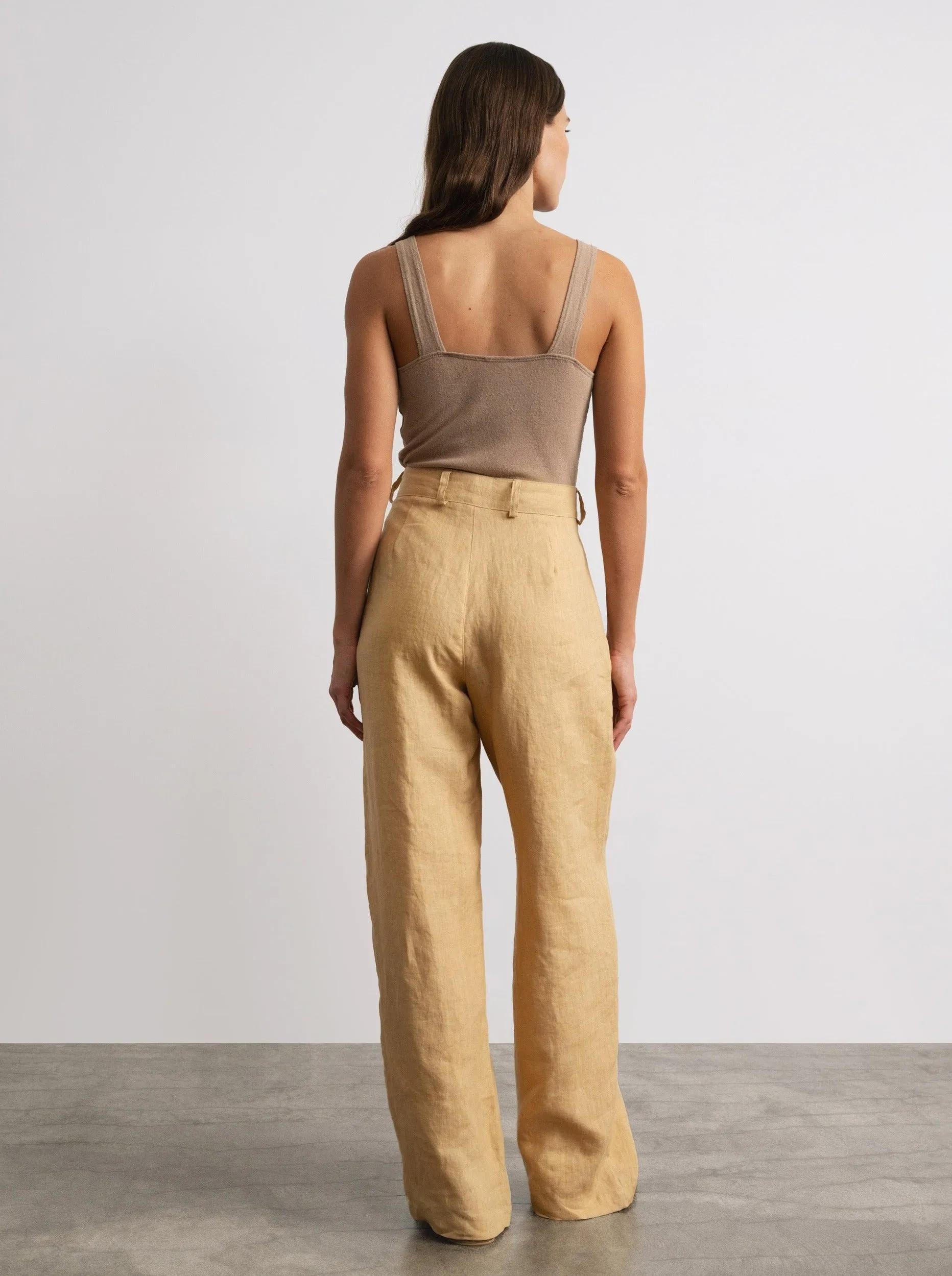 (Imperfect) Linen Trouser, Laundered Linen, Hay sold by Ozma product image thumbnail 3
