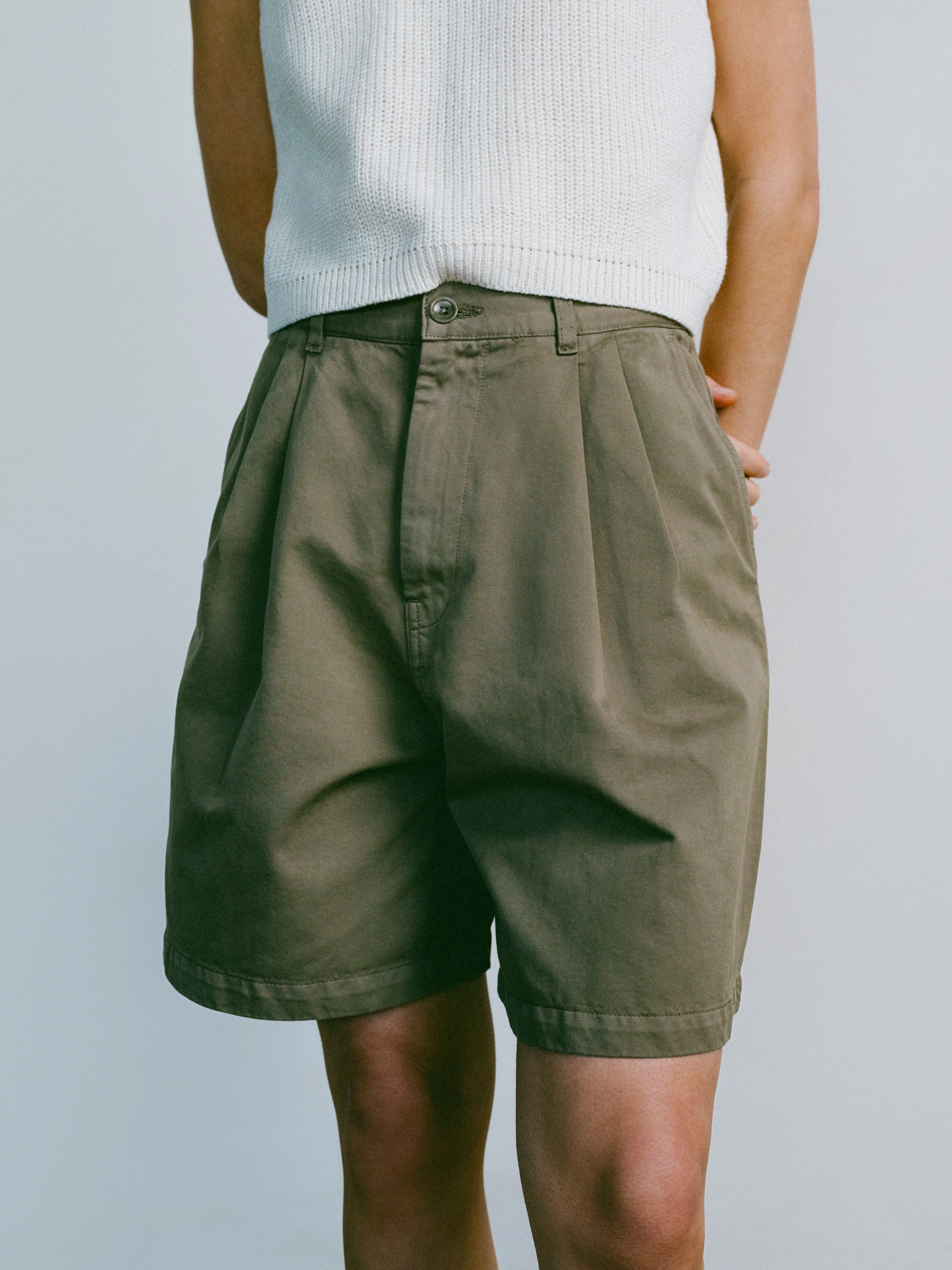 (Imperfect) Pfeiffer Short, Chino Twill, Olive Khaki sold by Ozma product image thumbnail 5