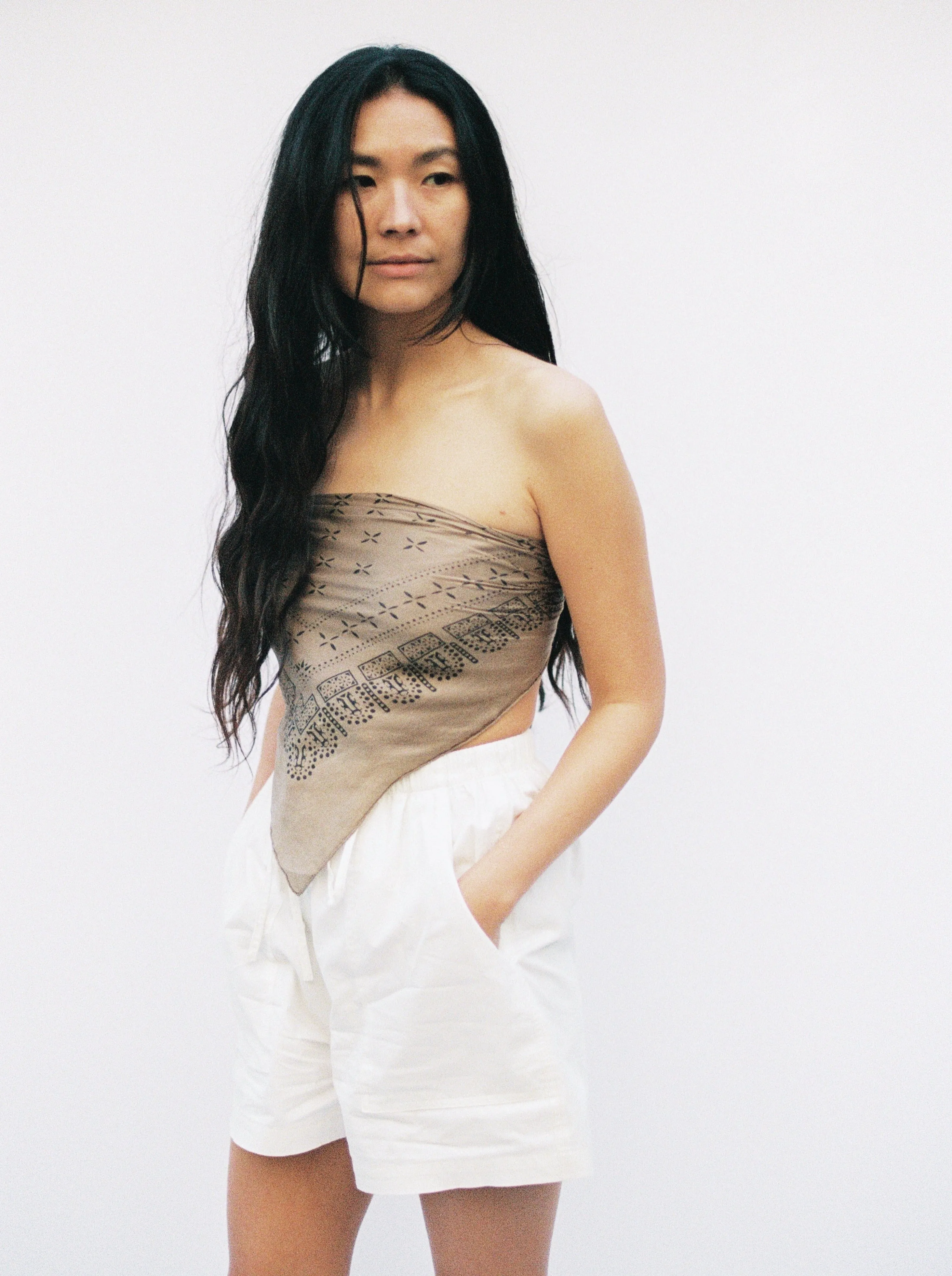 (Imperfect) Juno Short, Organic Cotton Poplin, Natural sold by Ozma product image thumbnail 5