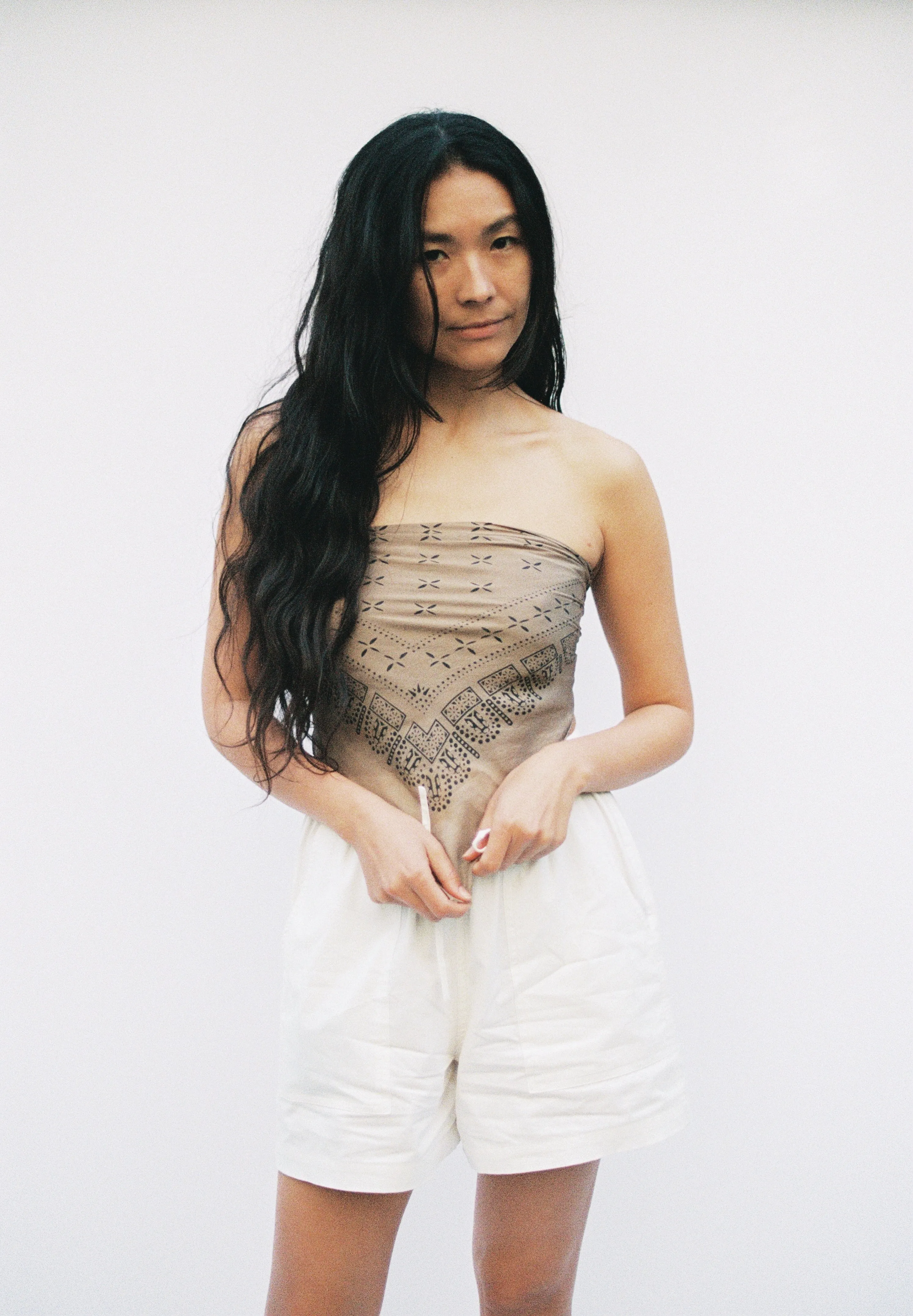 (Imperfect) Juno Short, Organic Cotton Poplin, Natural sold by Ozma product image thumbnail 4