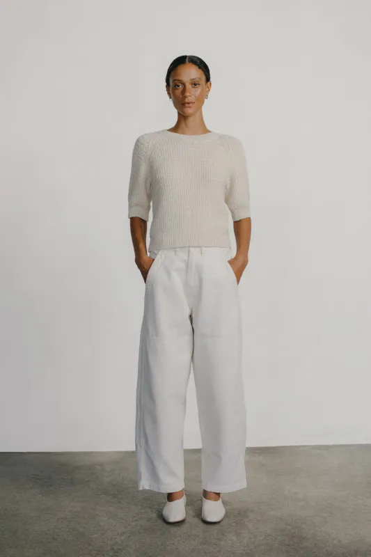 (Imperfect) Jardin Pant, Tencel Bull Denim, Putty made by Ozma