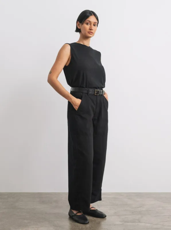 (Imperfect) Jardin Pant, Tencel Bull Denim, Ink Black made by Ozma