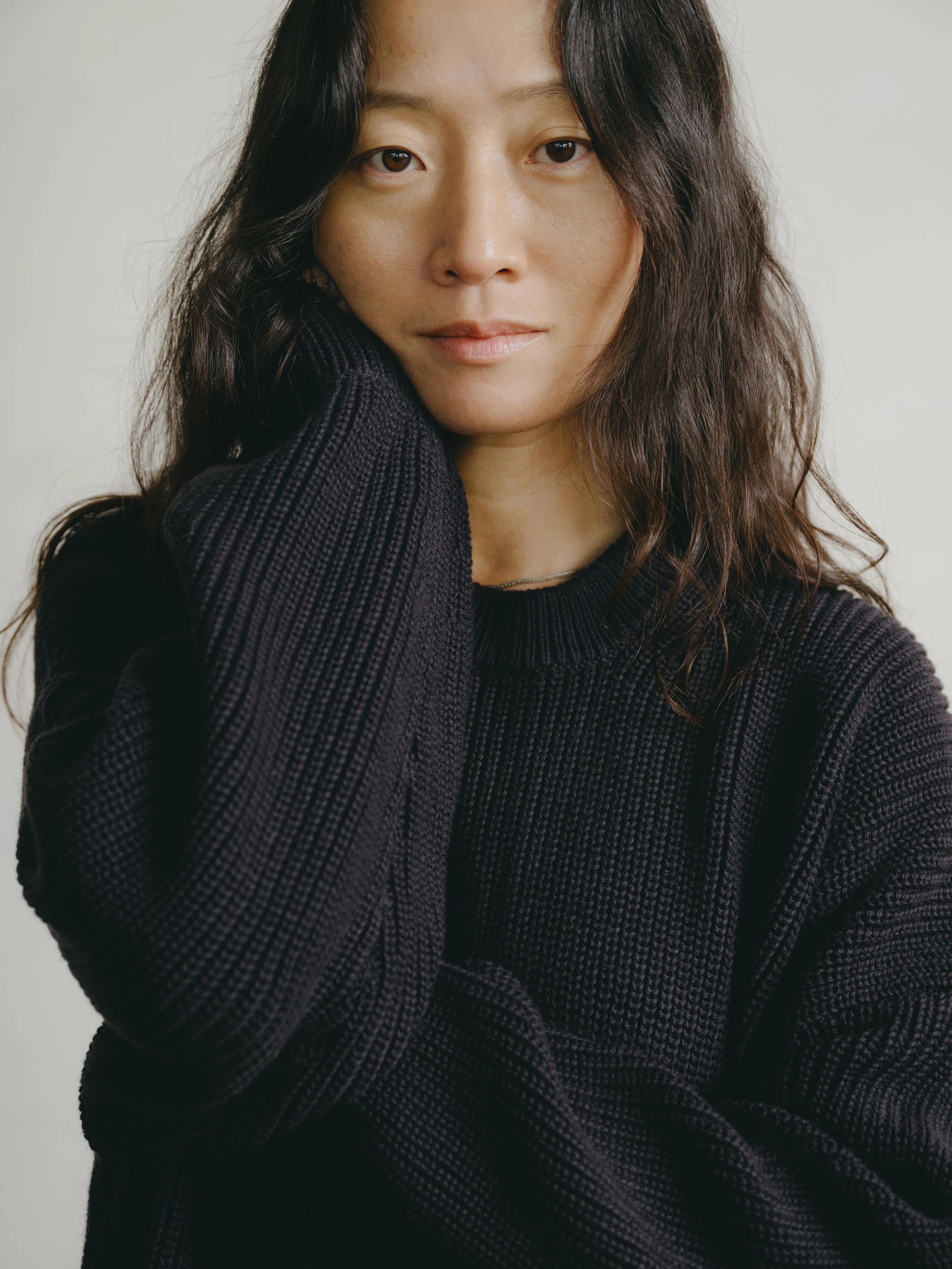 Chleo Crew, Organic Cotton, Navy sold by Ozma product image thumbnail 2