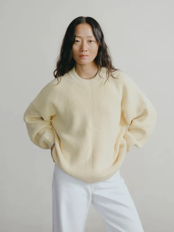 Chleo Crew, Organic Cotton, Butter made by Ozma