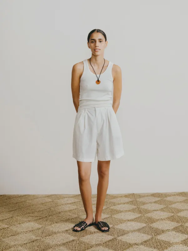 Pfeiffer Short, Organic Poplin, Natural made by Ozma