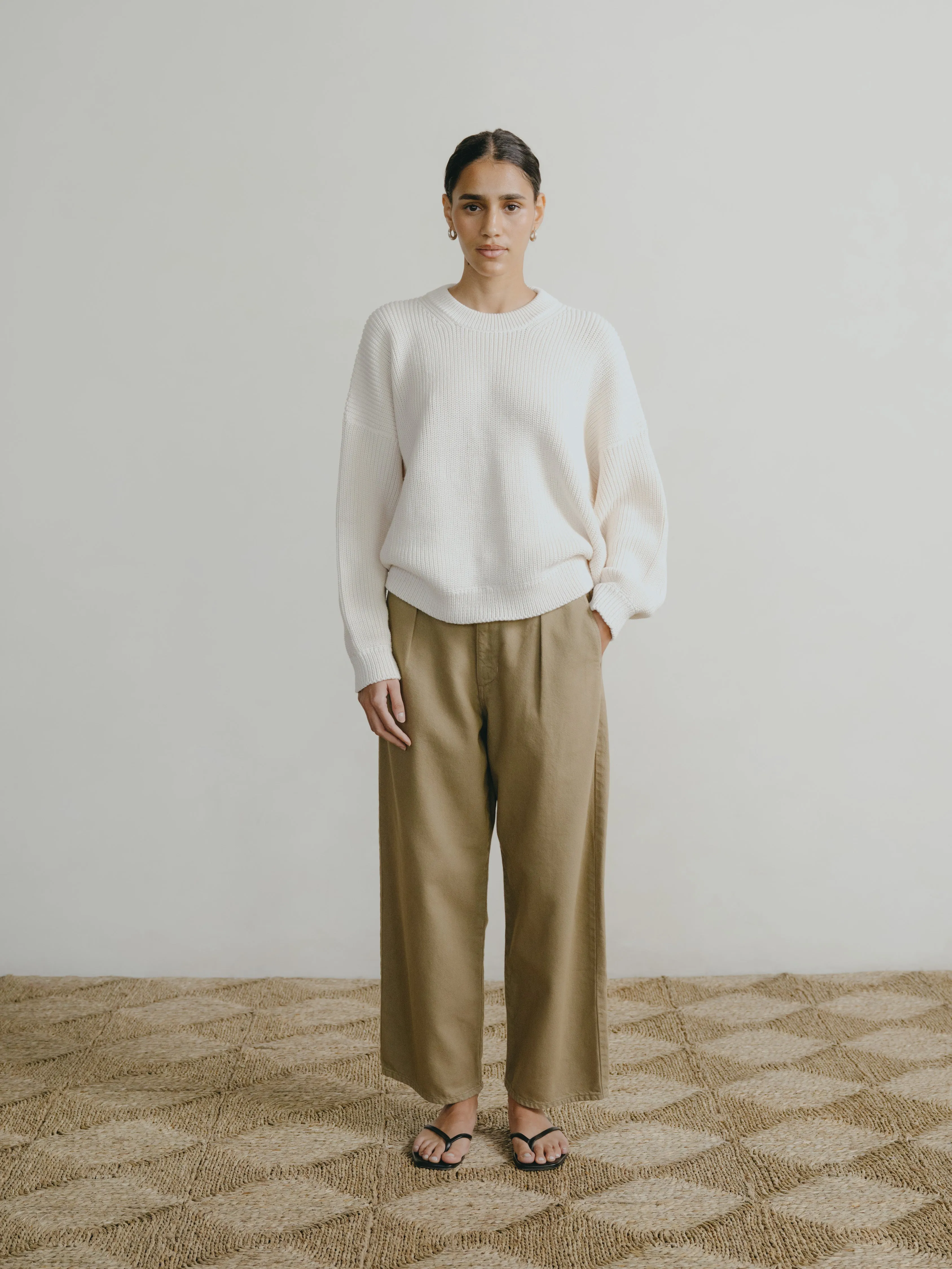 Field Pant, Tencel Bull Denim, Khaki sold by Ozma product image thumbnail 2