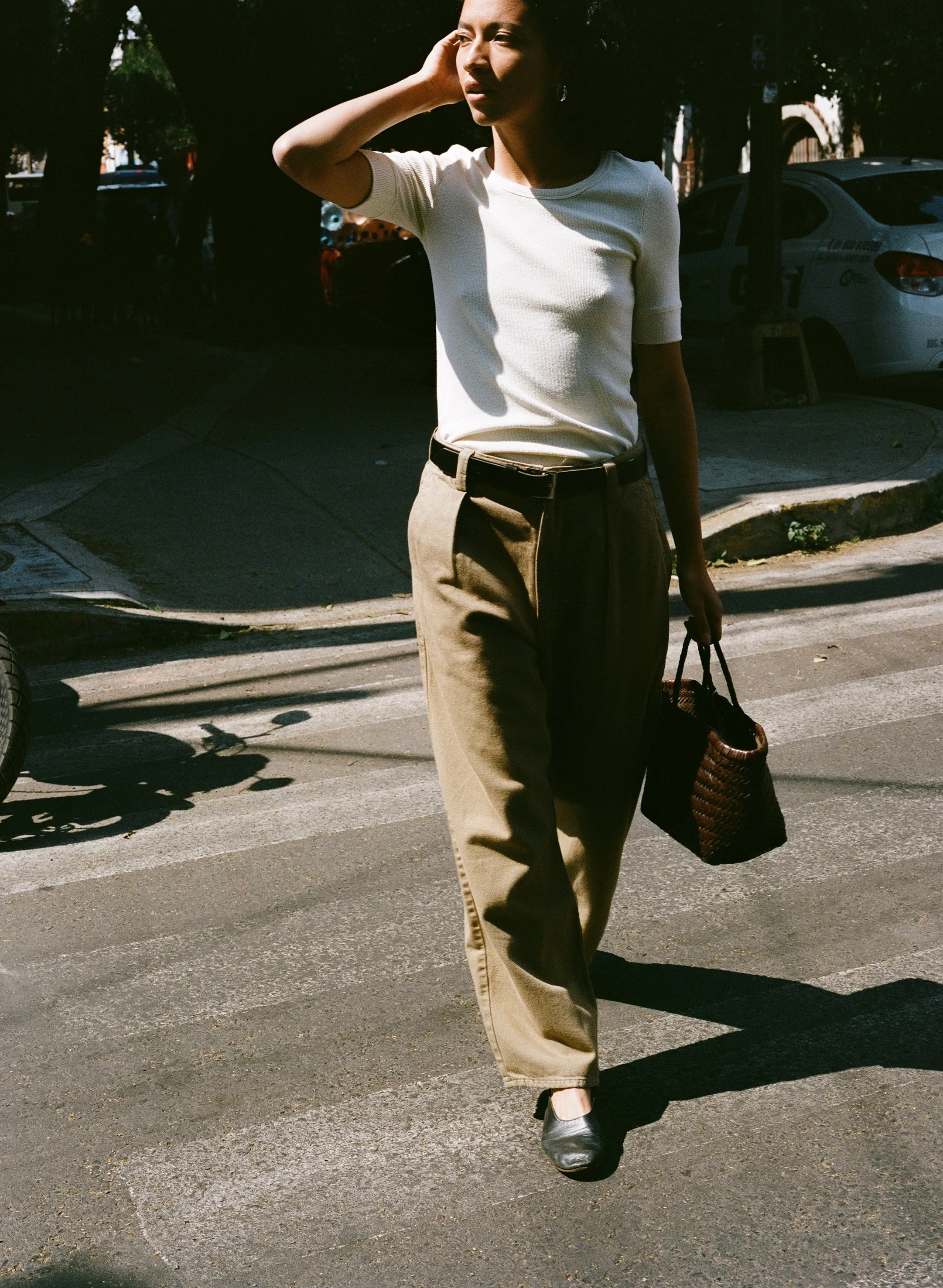 Field Pant, Tencel Bull Denim, Khaki sold by Ozma product image thumbnail 5