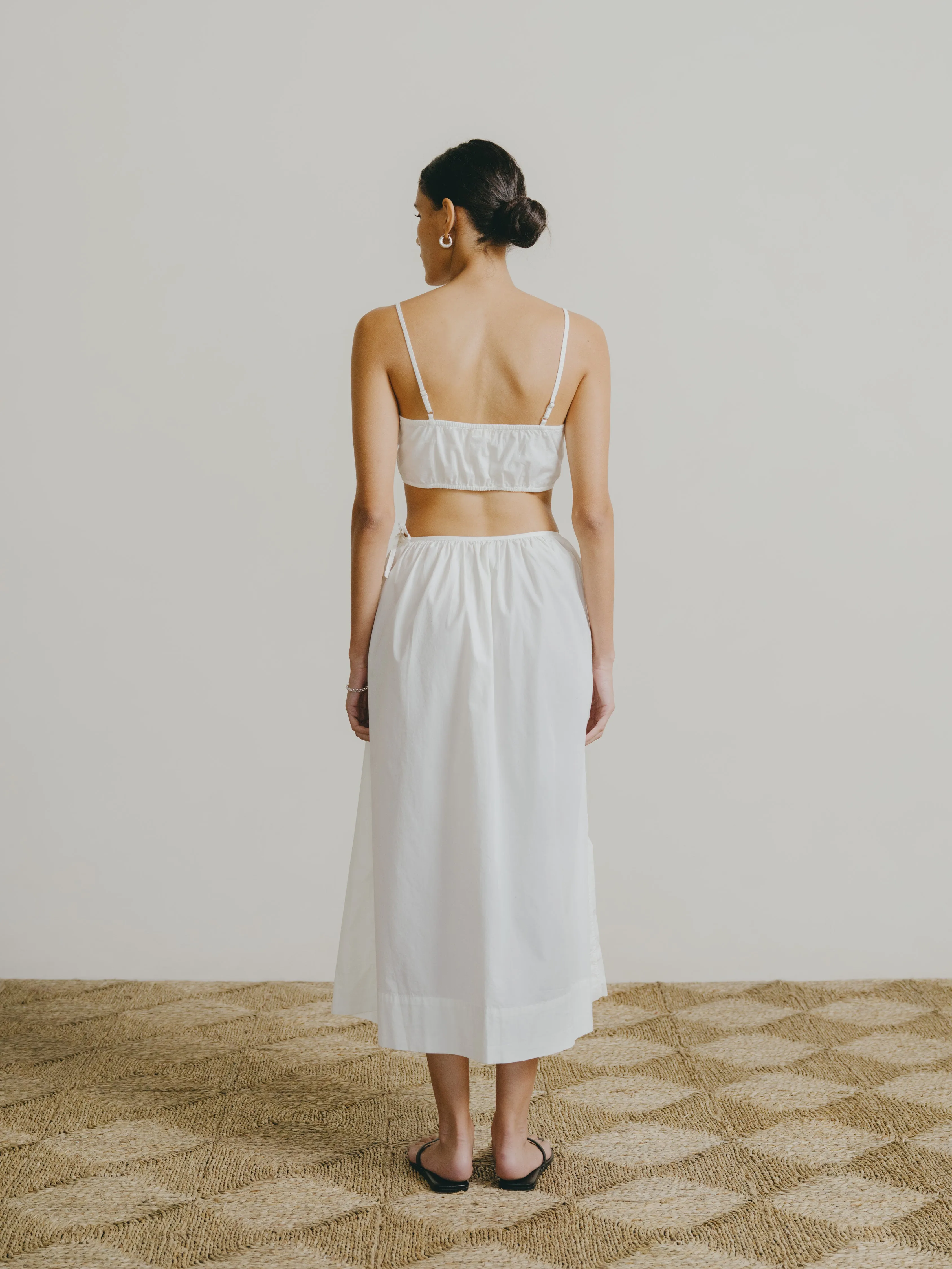 Avita Skirt, Organic Poplin, Natural sold by Ozma product image thumbnail 3