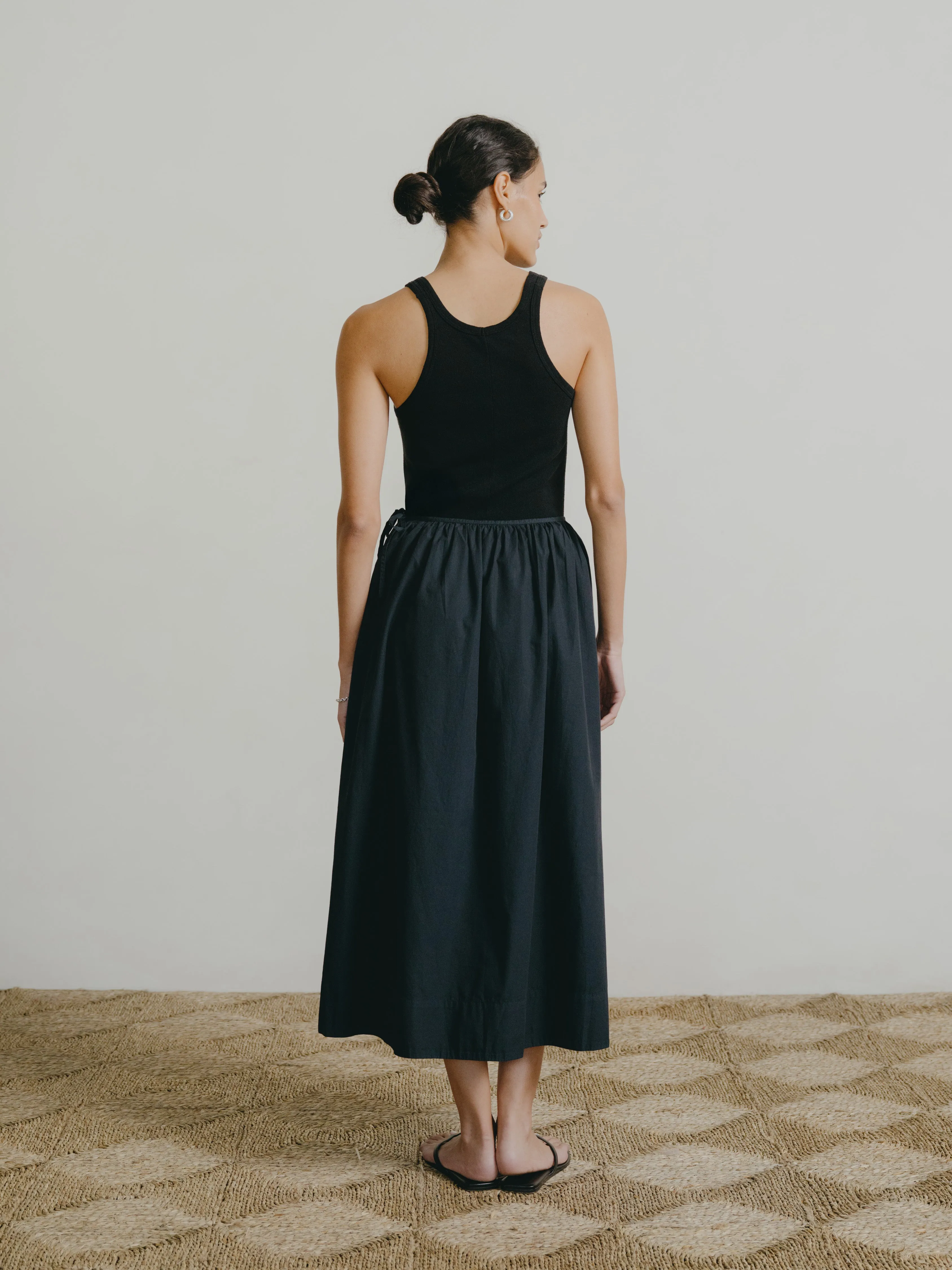 Avita Skirt, Organic Poplin, Black sold by Ozma product image thumbnail 3