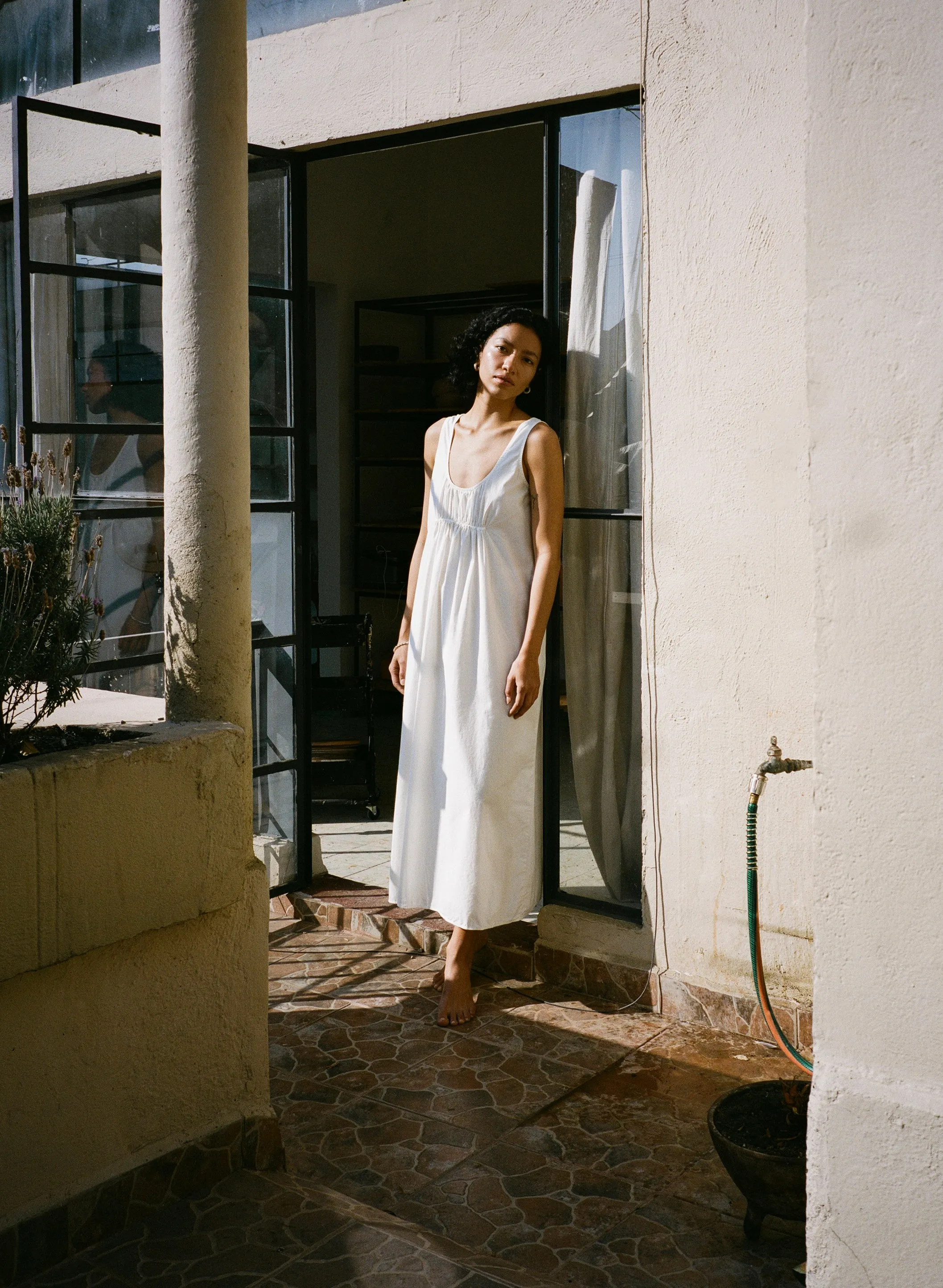 Colina Dress, Organic Batiste, Natural sold by Ozma
