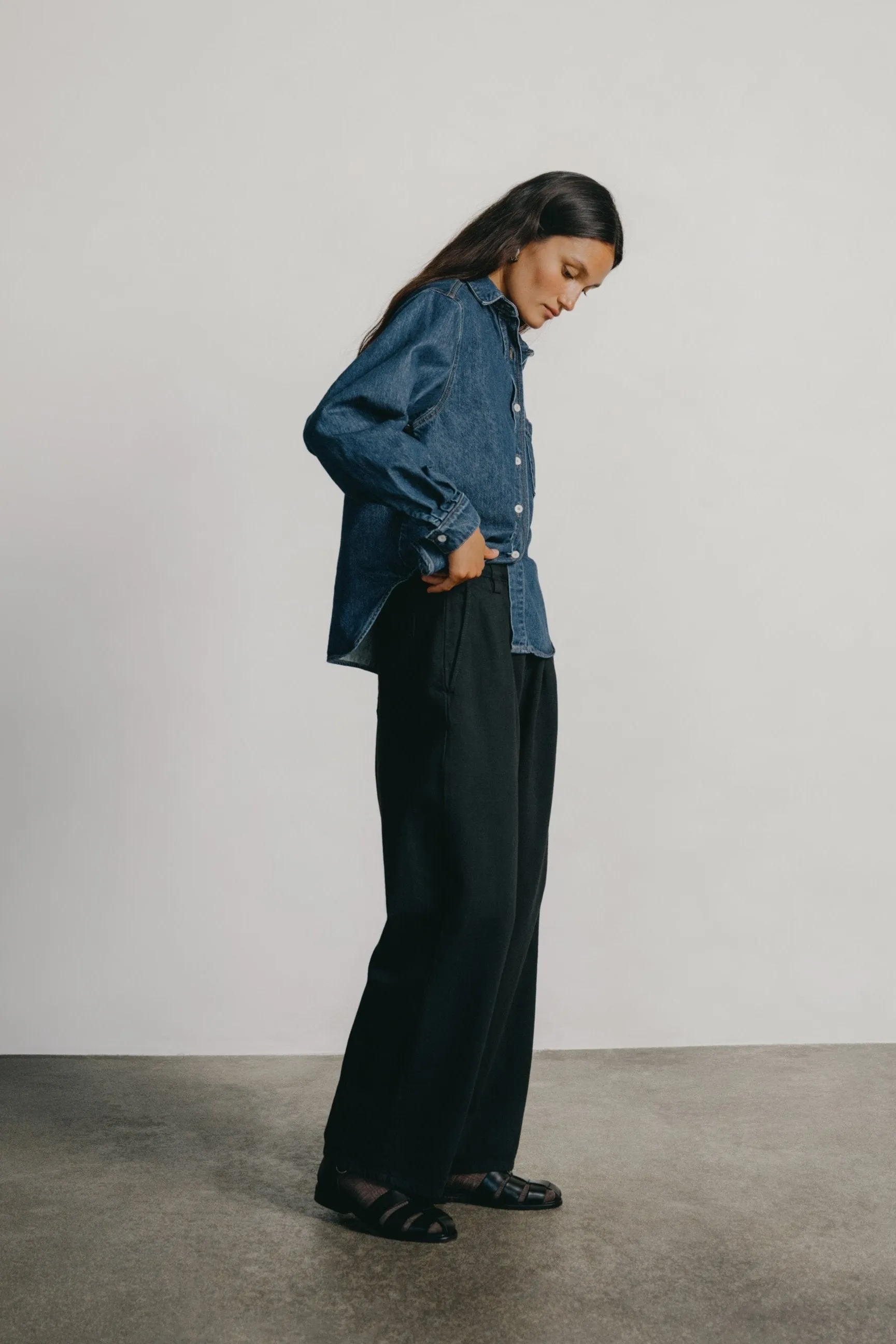 Field Pant, Tencel Bull Denim, Ink Black sold by Ozma product image thumbnail 2