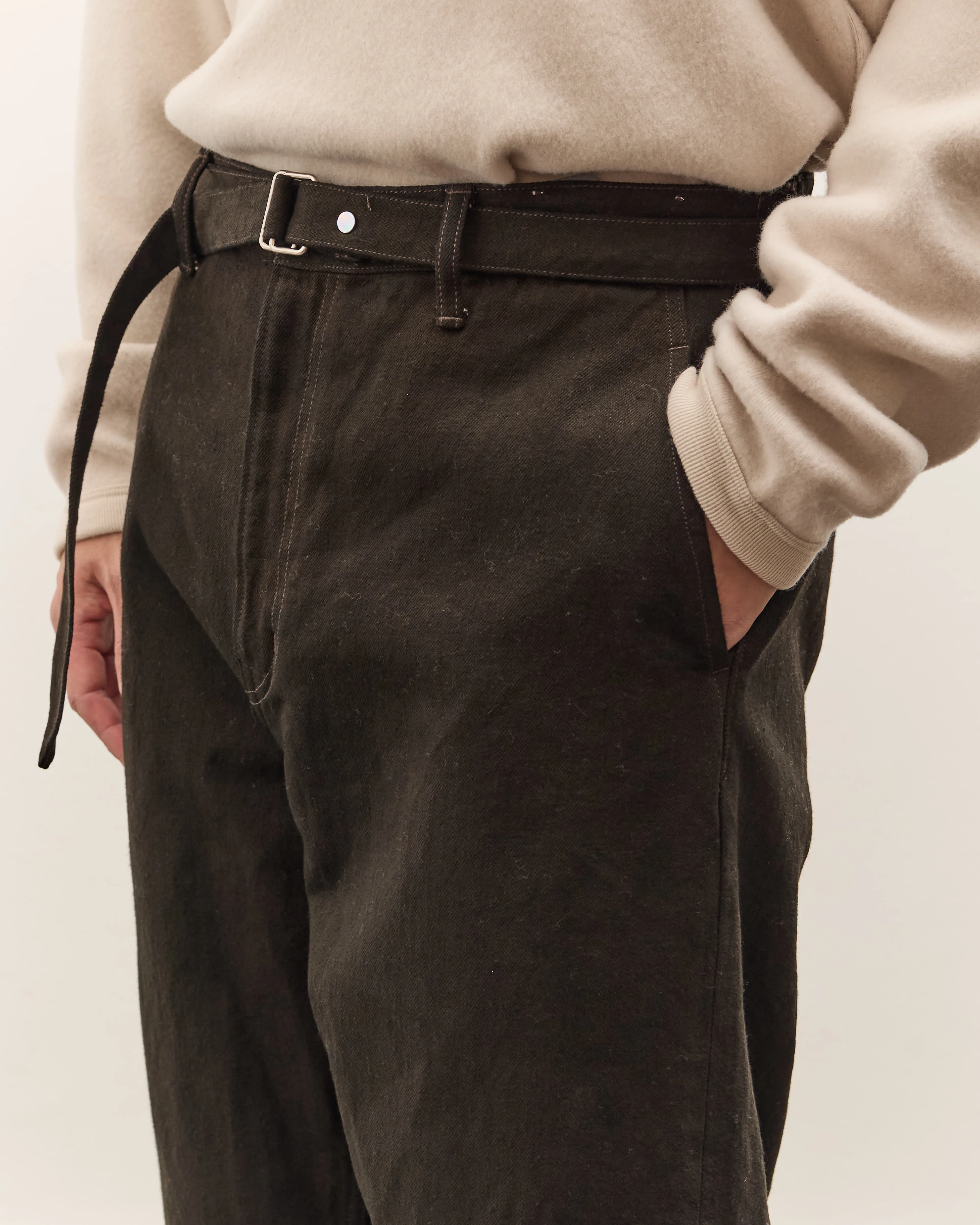 Yoko Sakamoto Belted Trousers, Kakishibu sold by Glasswing product image thumbnail 2