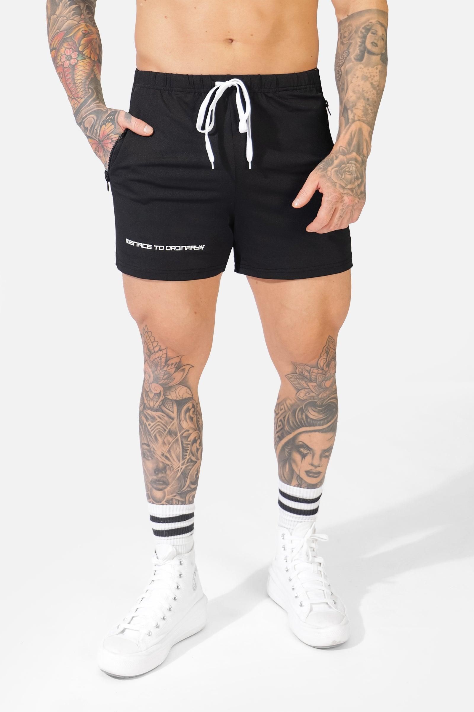 Agile Bodybuilding 4'' Shorts w Zipper Pockets - Black Logo sold by Jed North product image thumbnail 3