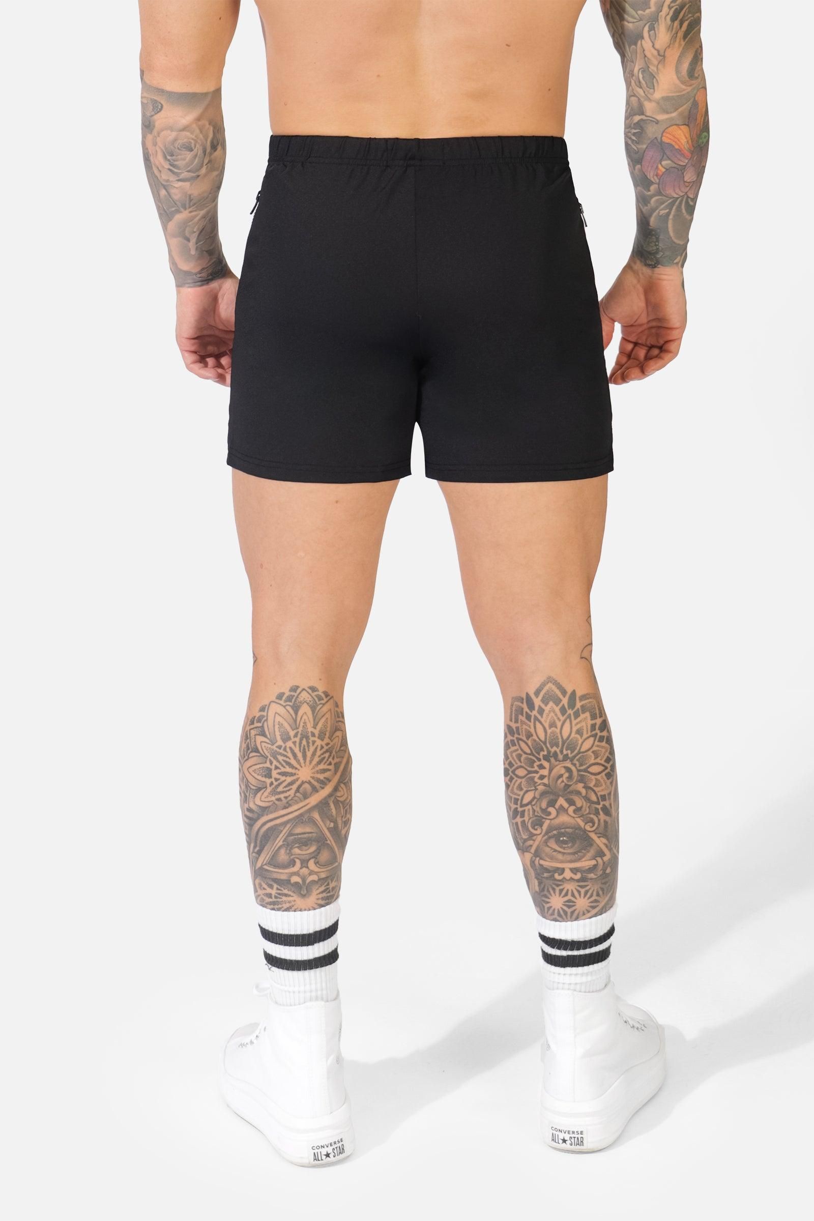 Agile Bodybuilding 4'' Shorts w Zipper Pockets - Black Logo sold by Jed North product image thumbnail 4