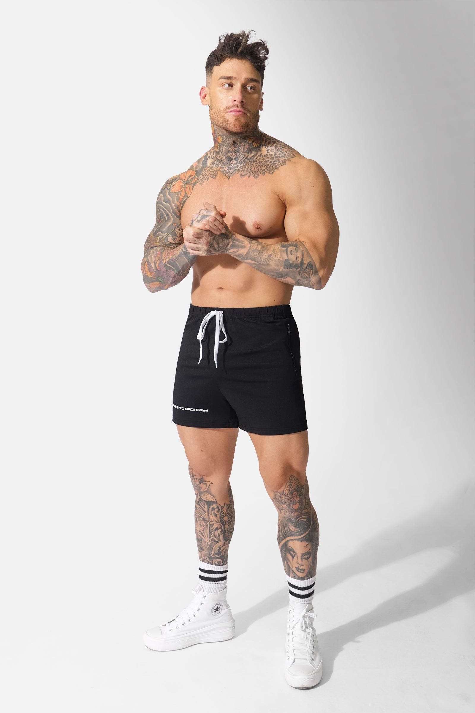 Agile Bodybuilding 4'' Shorts w Zipper Pockets - Black Logo sold by Jed North product image thumbnail 5